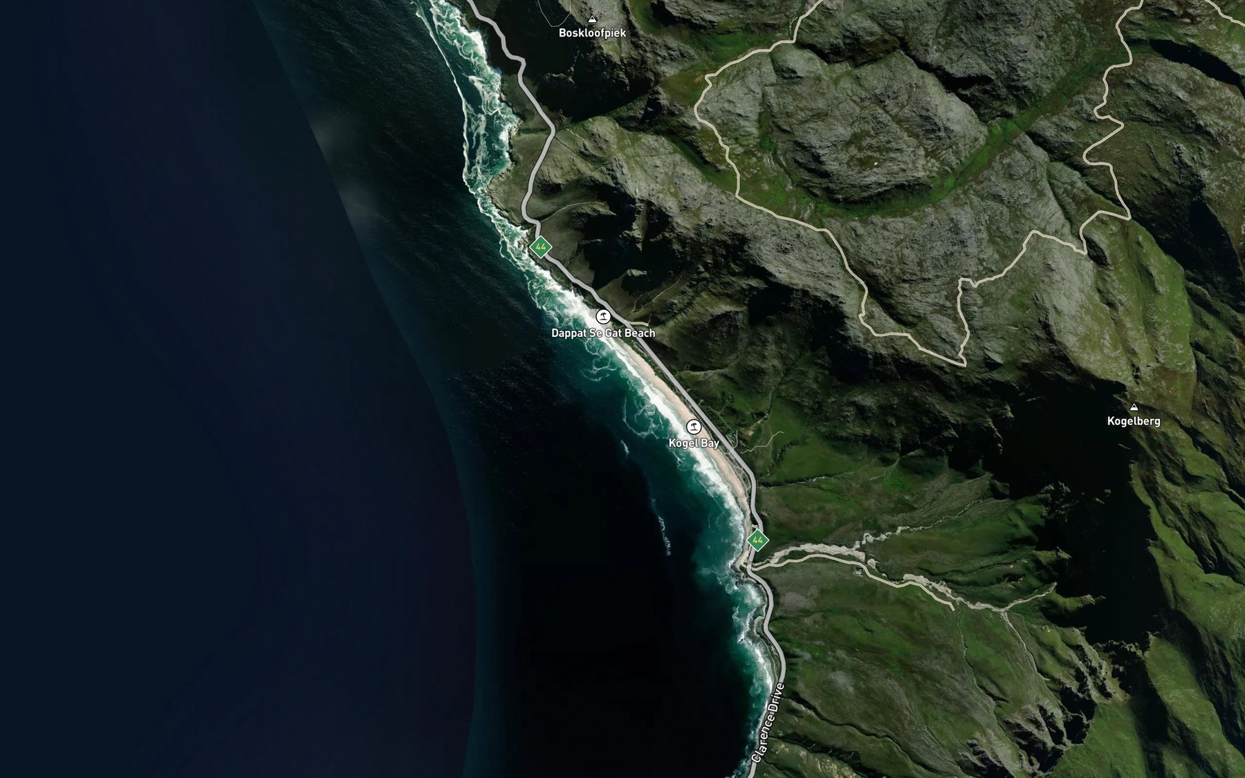 Satellite map of the Koeelbaai