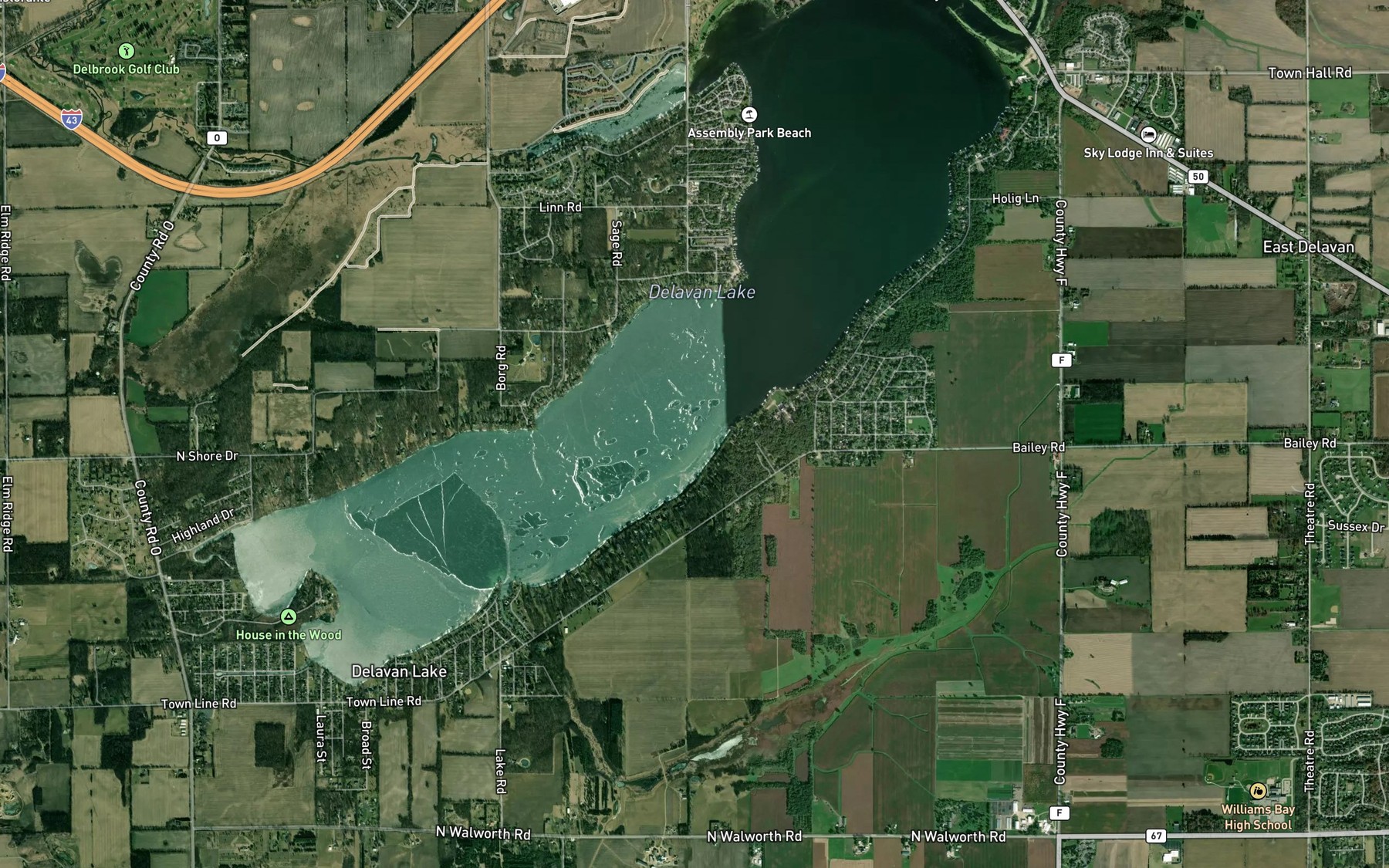 Satellite map of the Spot 8