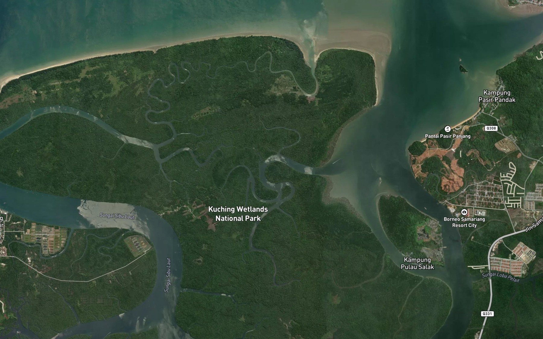 Satellite map of the Sungai Balanga Mura