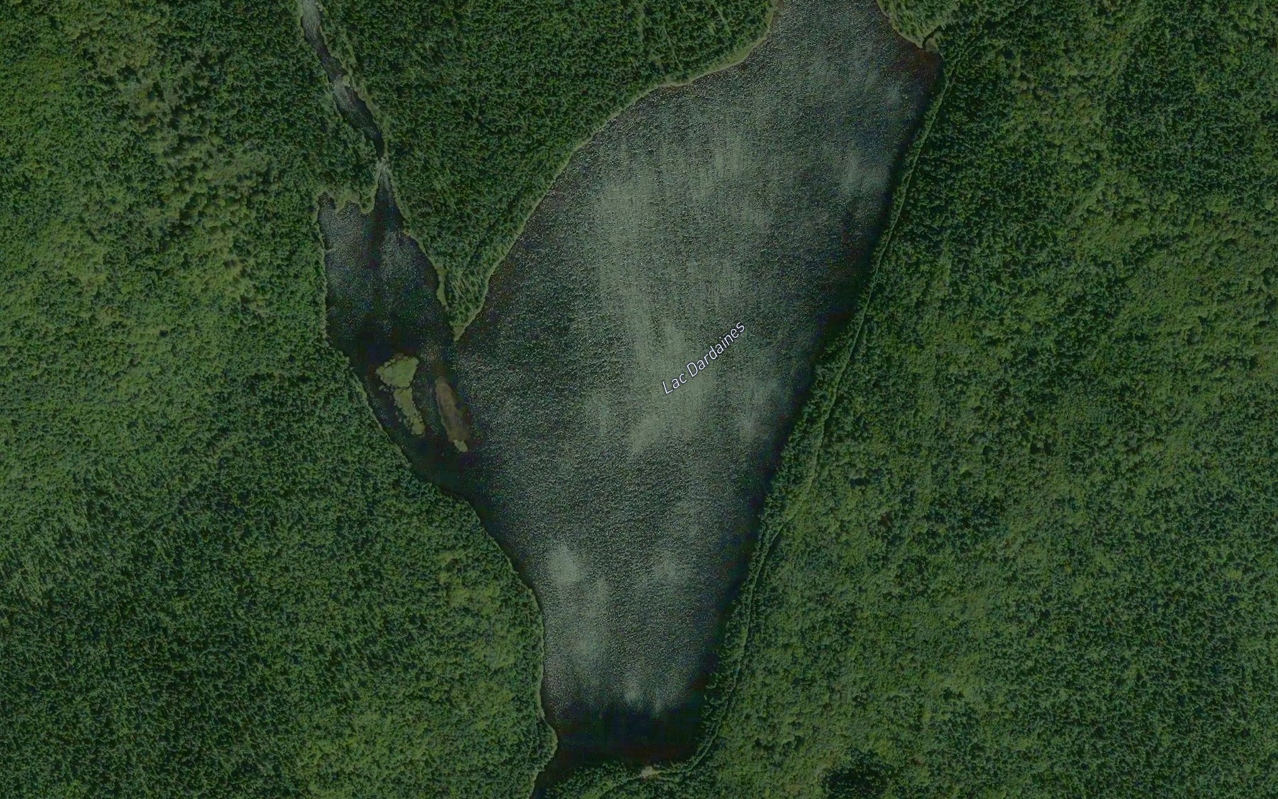 Satellite map of the Lac Dardaines