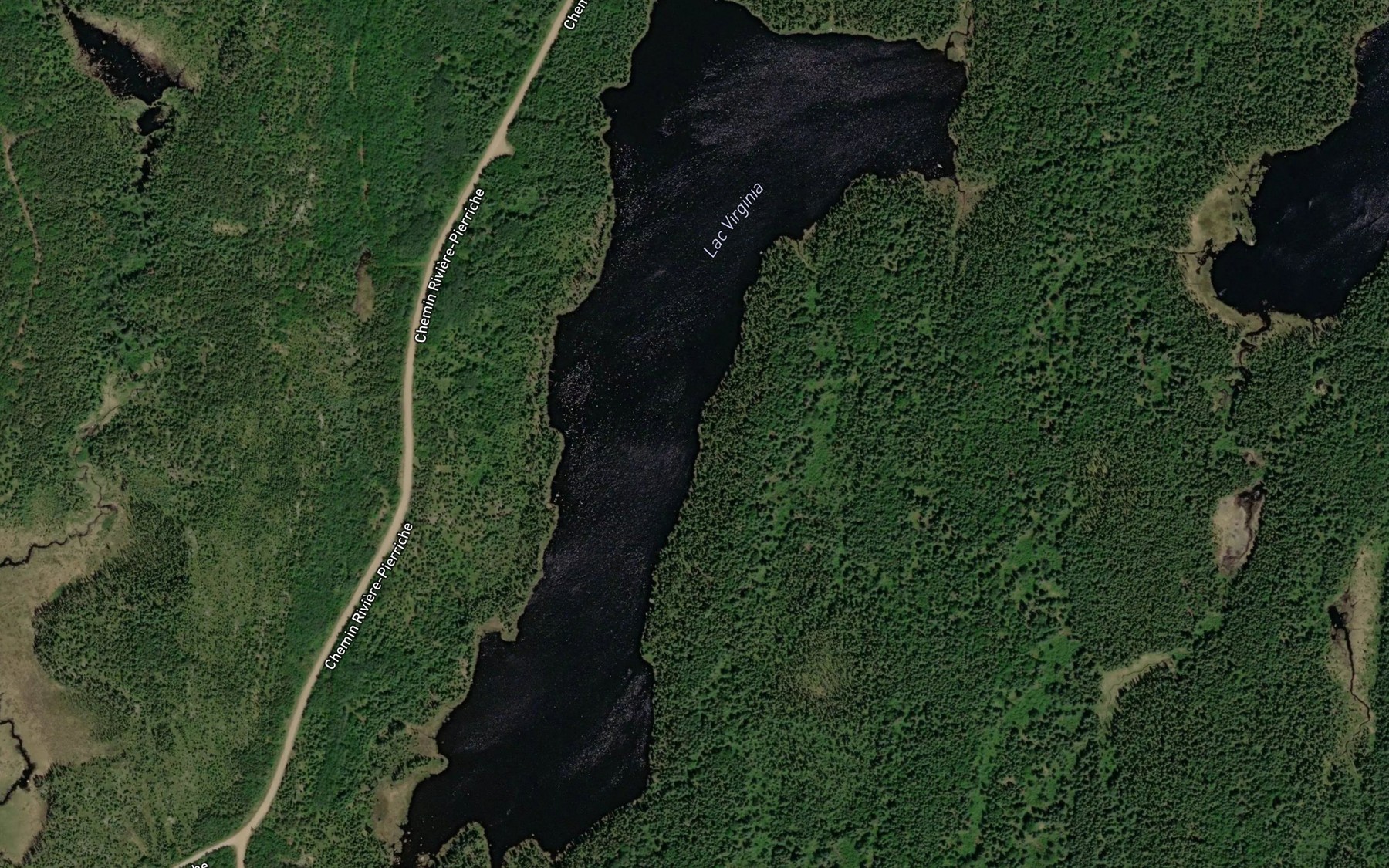 Satellite map of the Lac Virginia