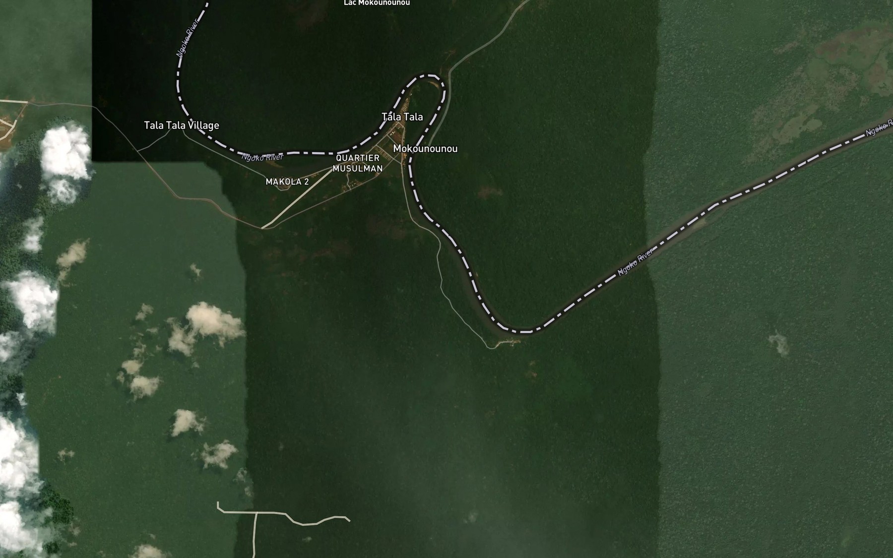 Satellite map of the Mangay
