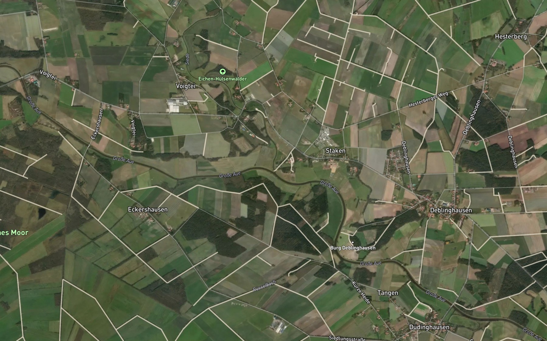 Satellite map of the Siede