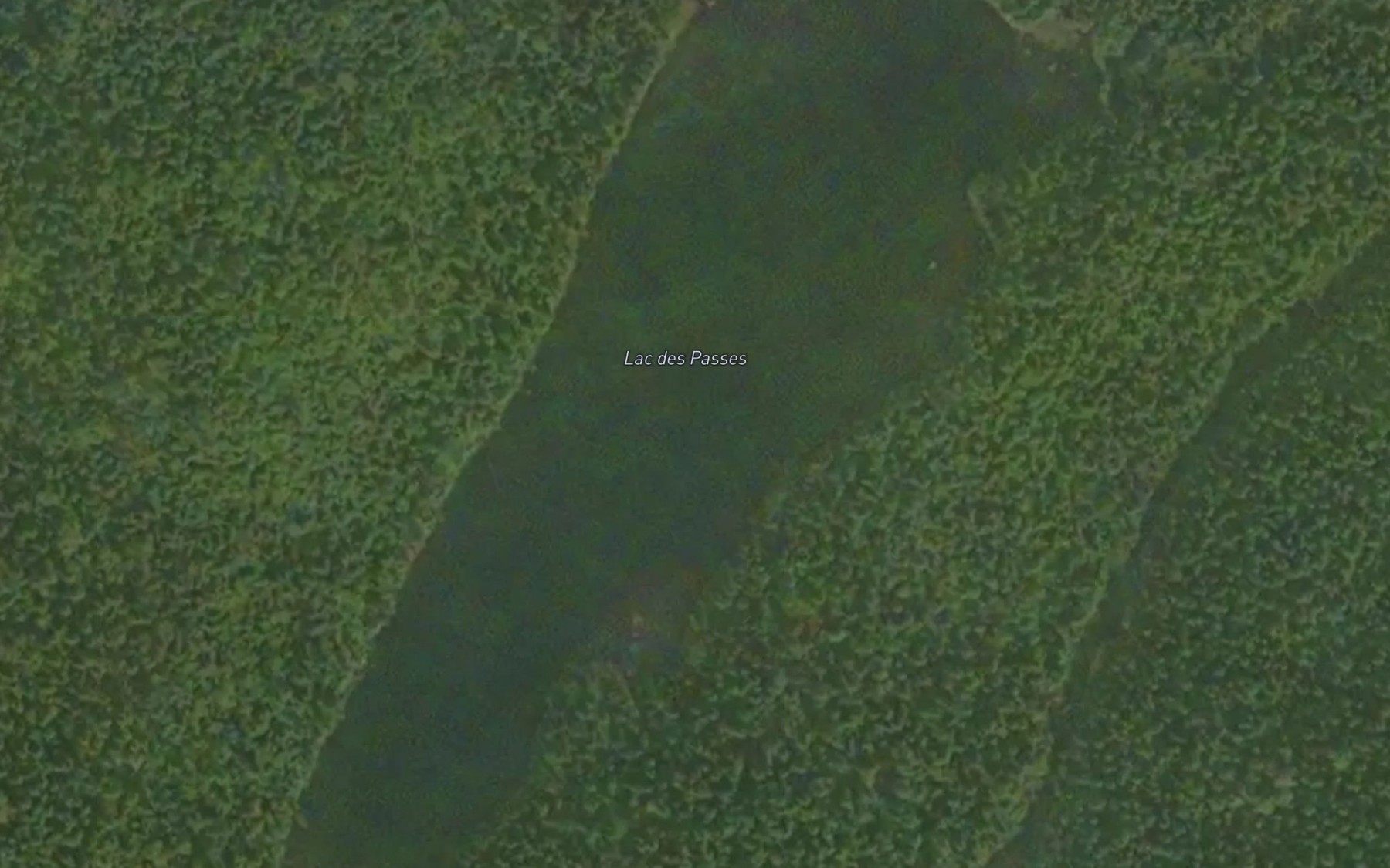 Satellite map of the Lac de l'Entrepreneur