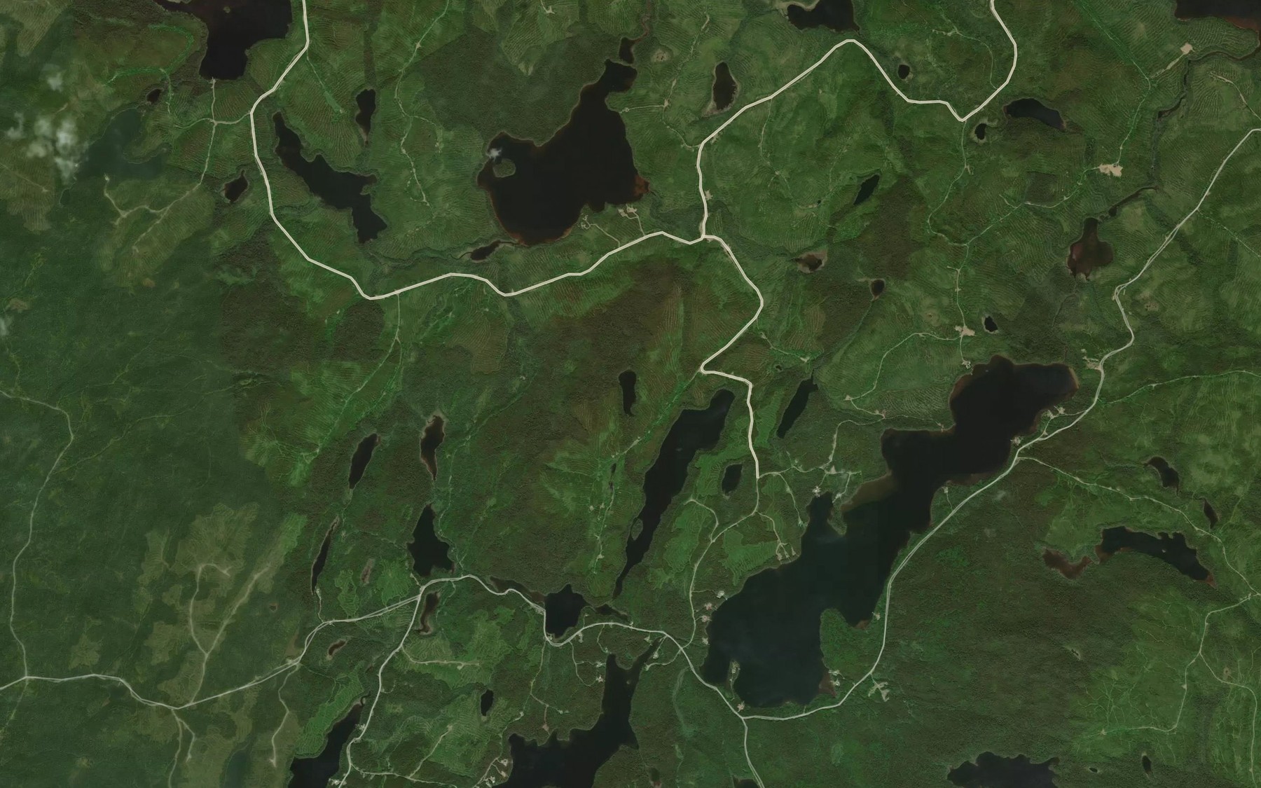 Satellite map of the Lac de la Pluie