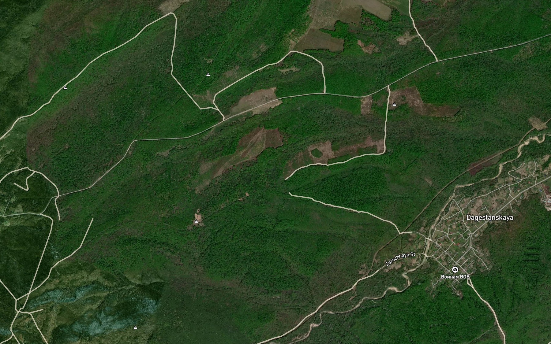 Satellite map of the Balka Bezvodnaya