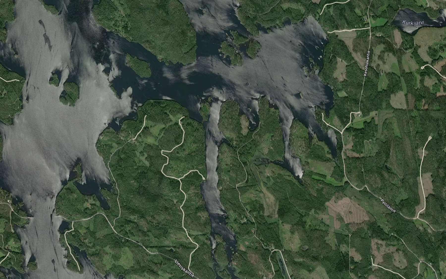 Satellite map of the Kultalahti