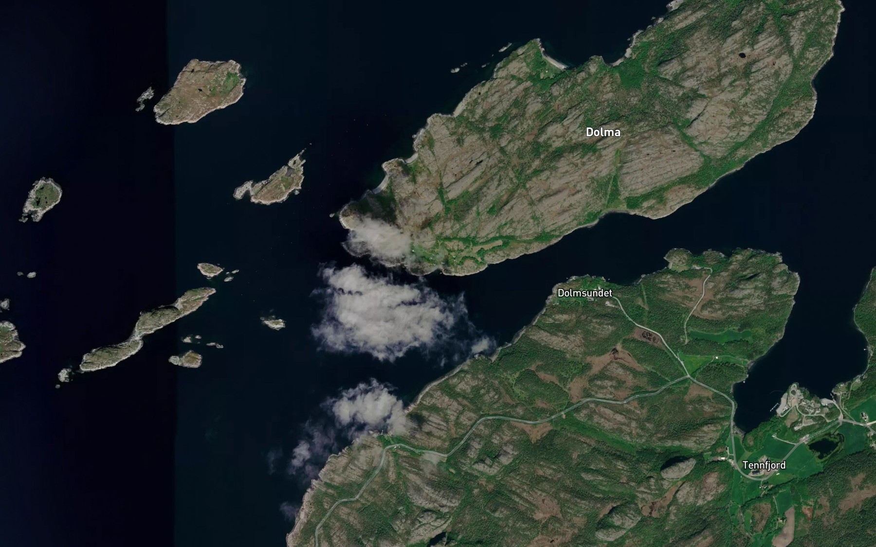 Satellite map of the Steinvika