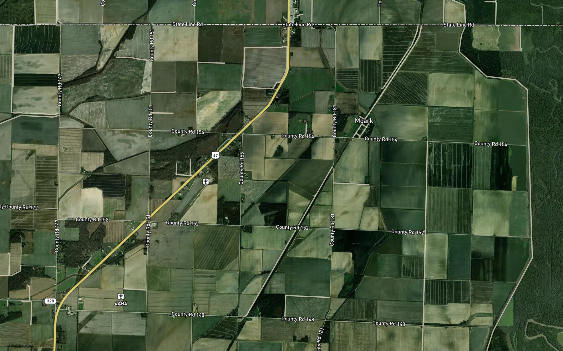 Satellite map of the Lateral Number One