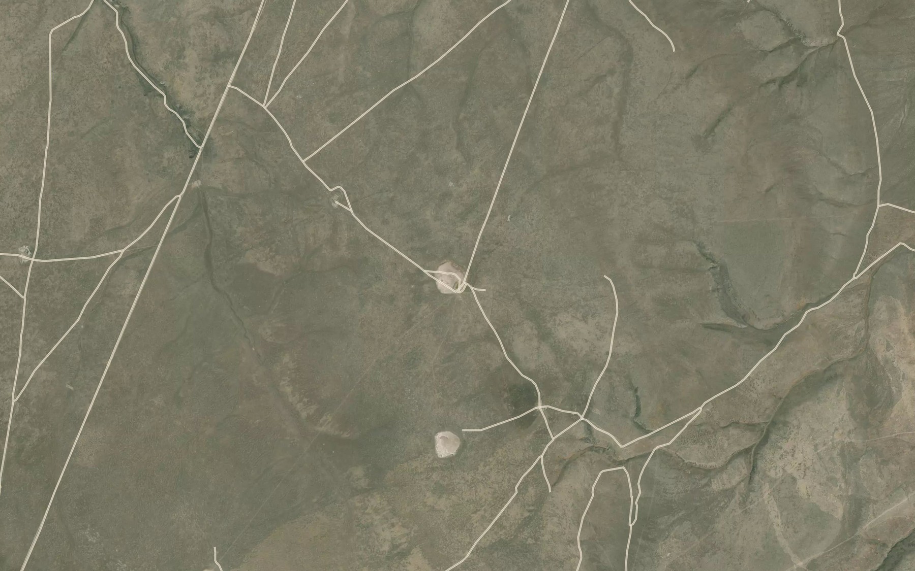 Satellite map of the Sagehen Lake