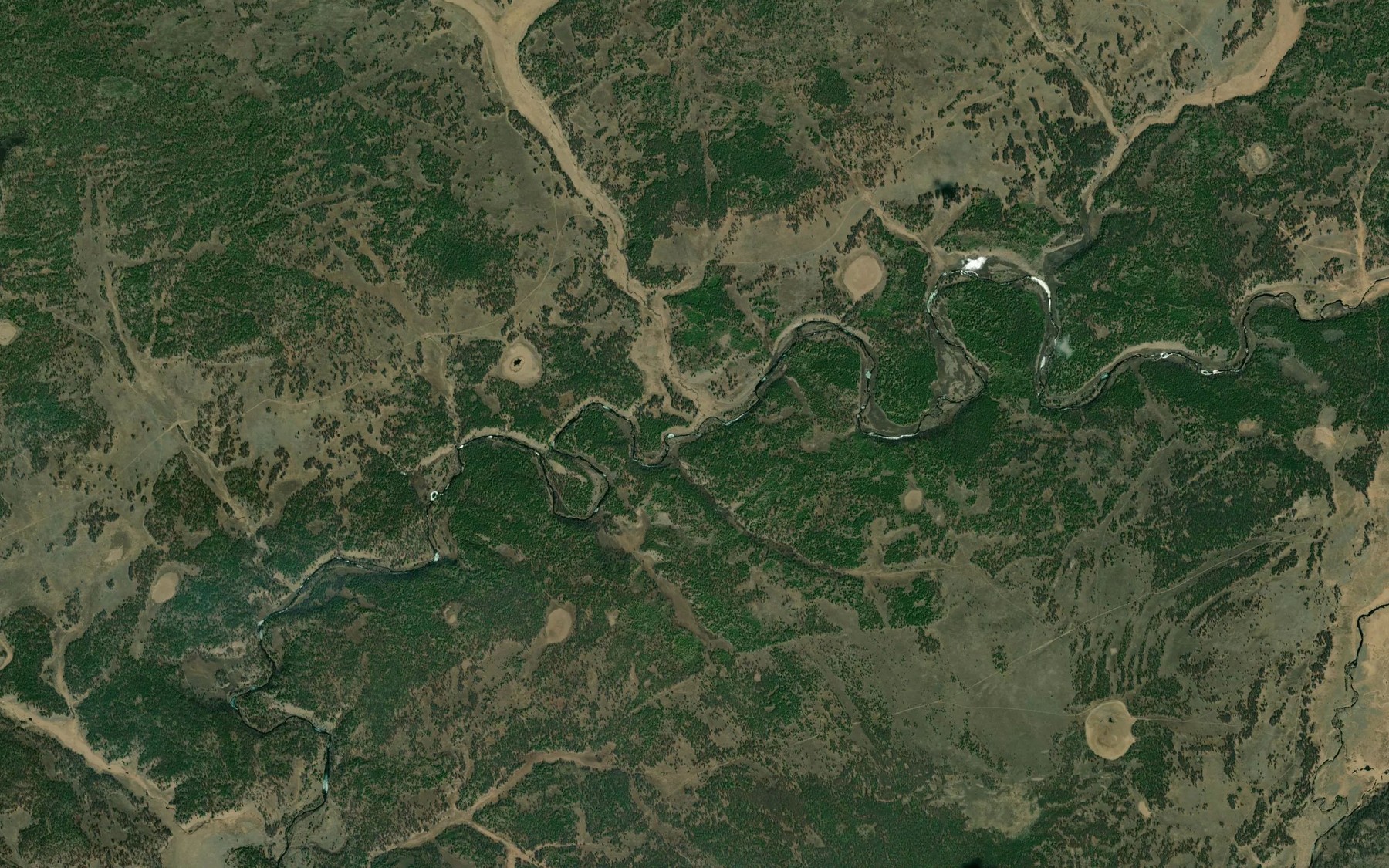 Satellite map of the Khuni-Gorkhon