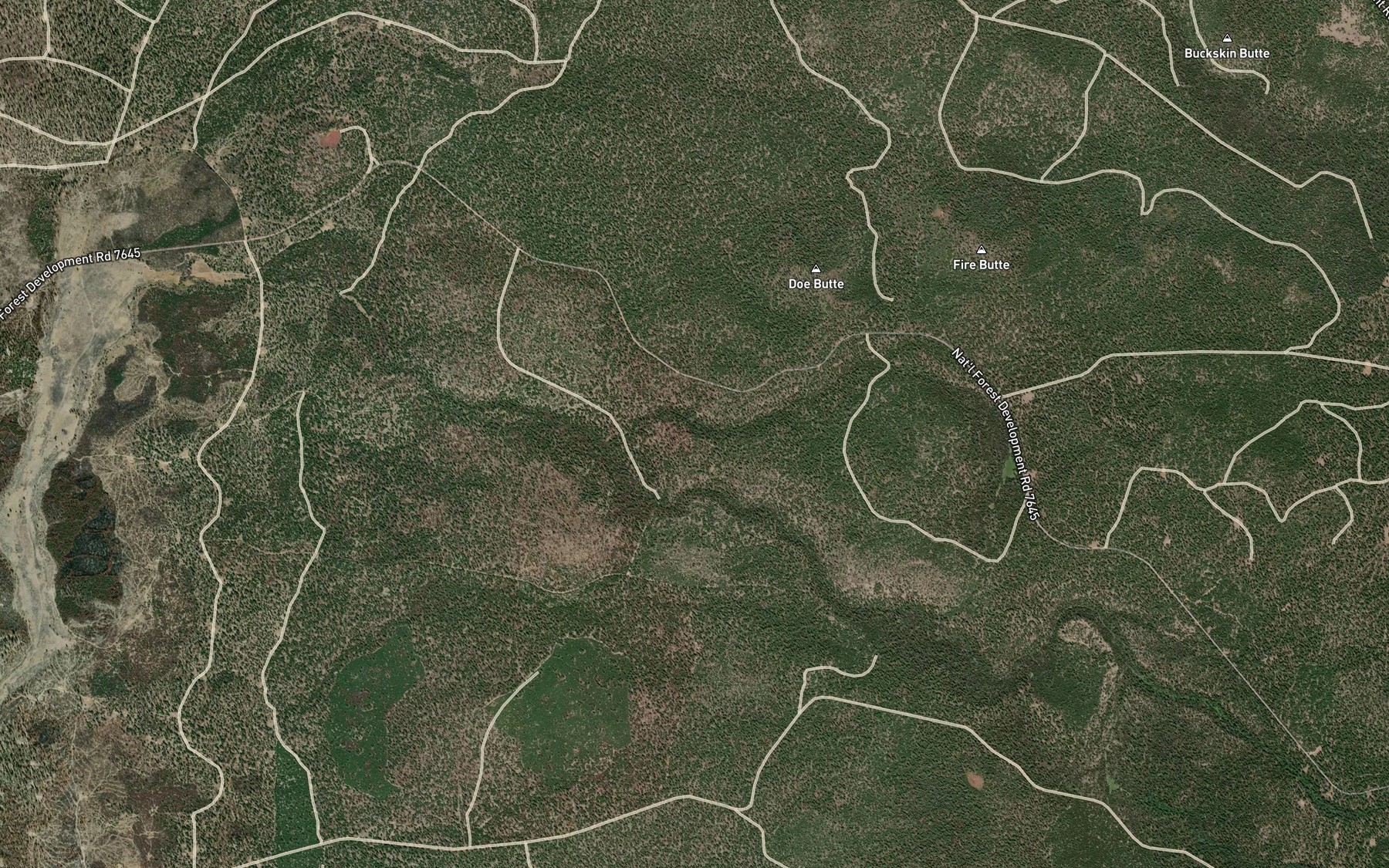 Satellite map of the Deely Spring