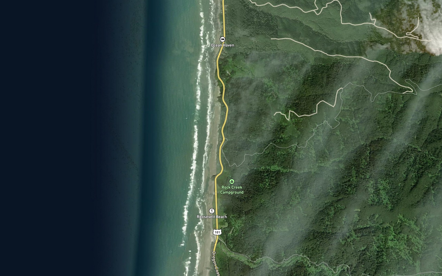 Satellite map of the Nancy Creek