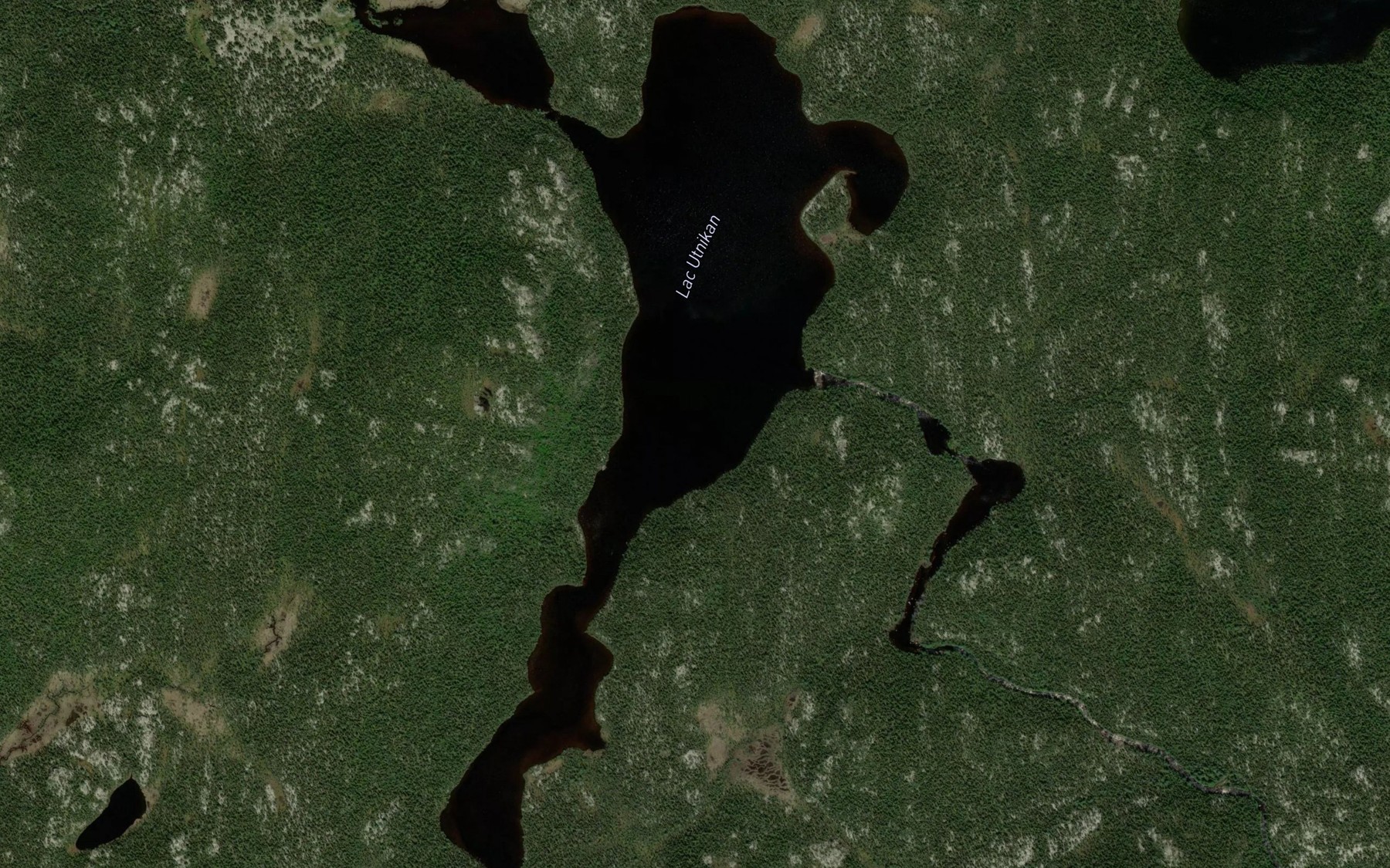 Satellite map of the Lac Utnikan