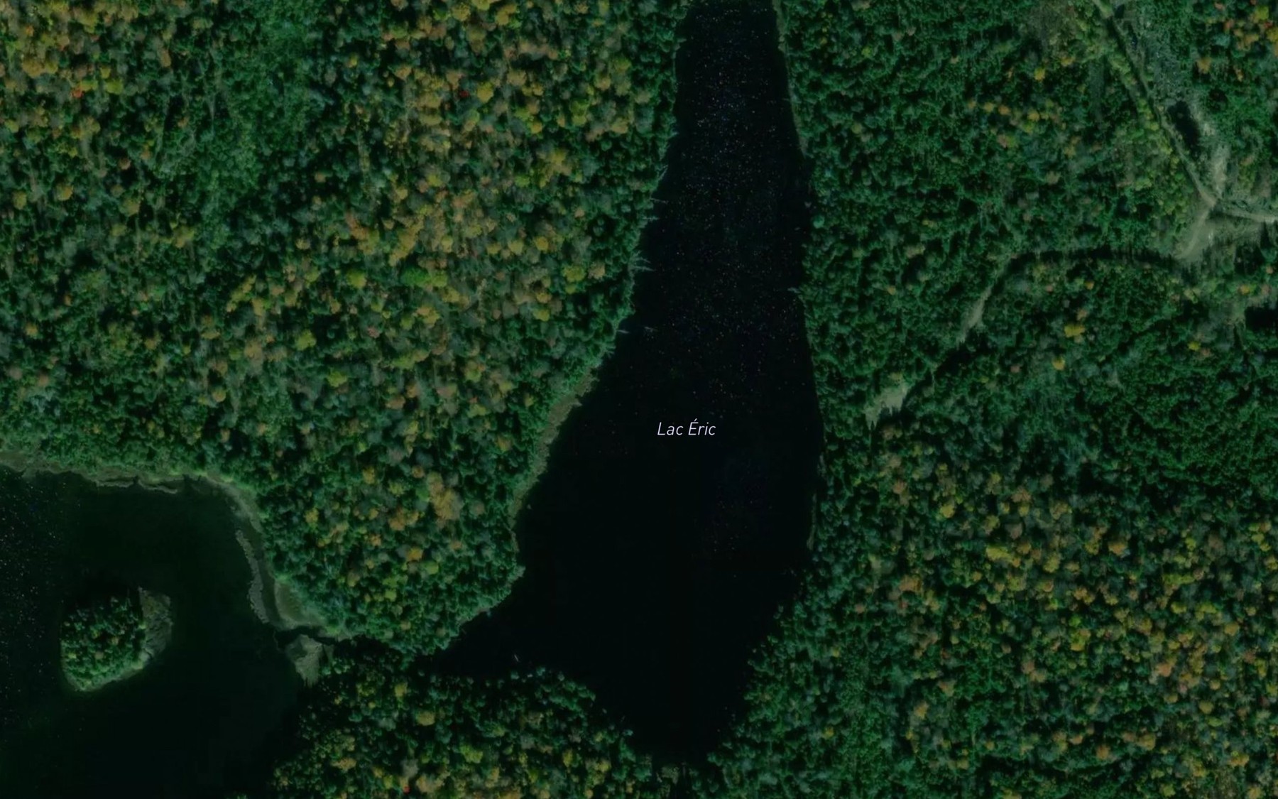 Satellite map of the Lac Eric