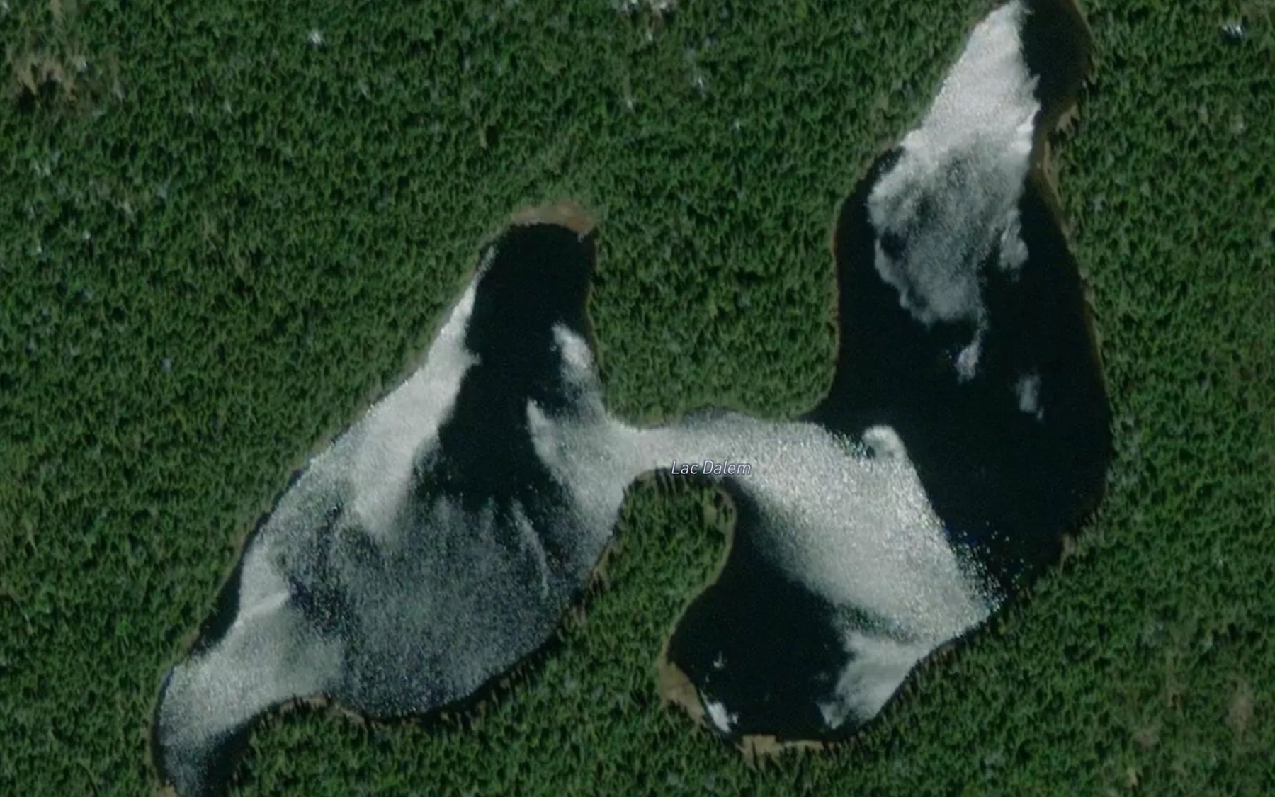Satellite map of the Lac Dalem