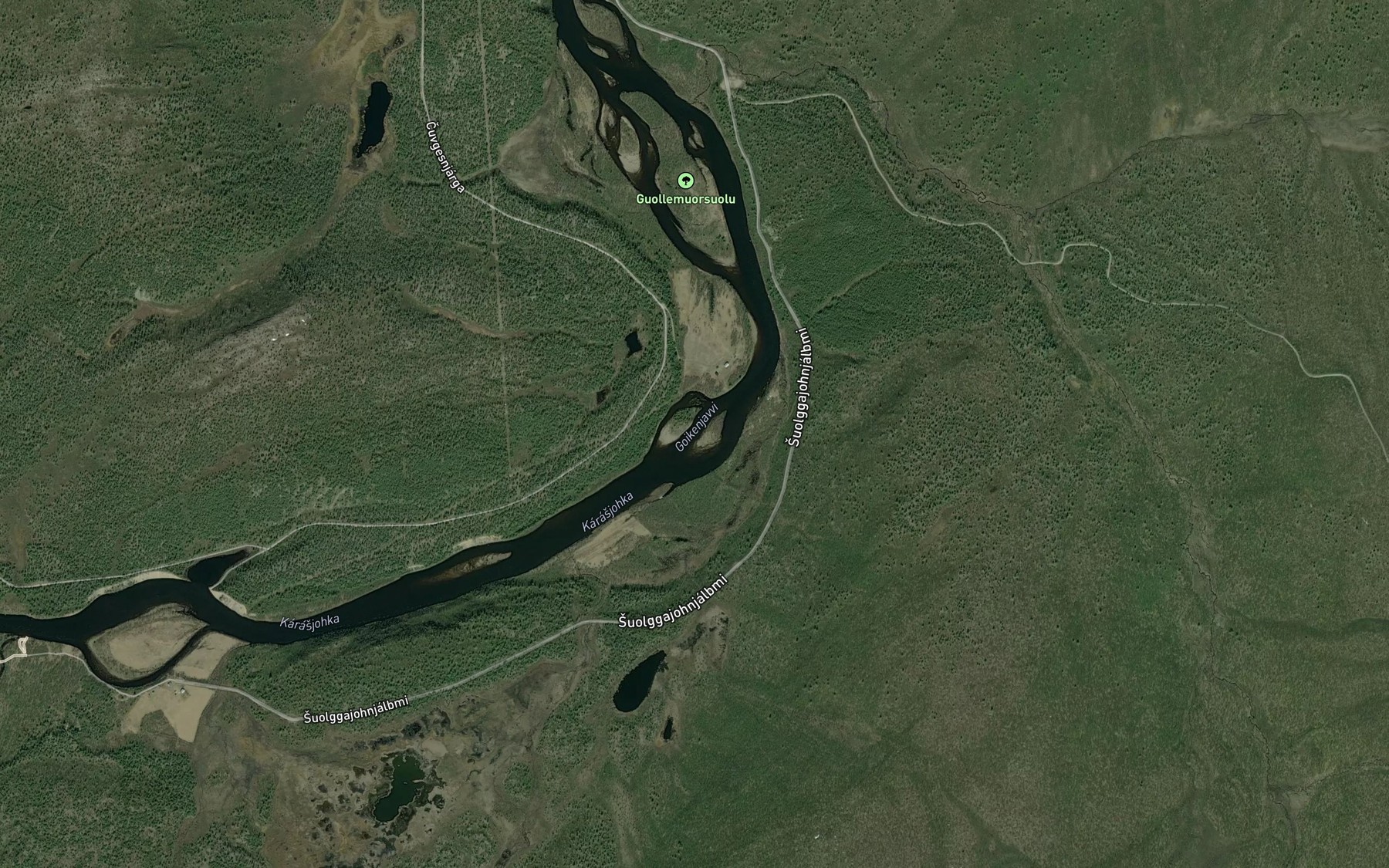 Satellite map of the Gaikenjavvi
