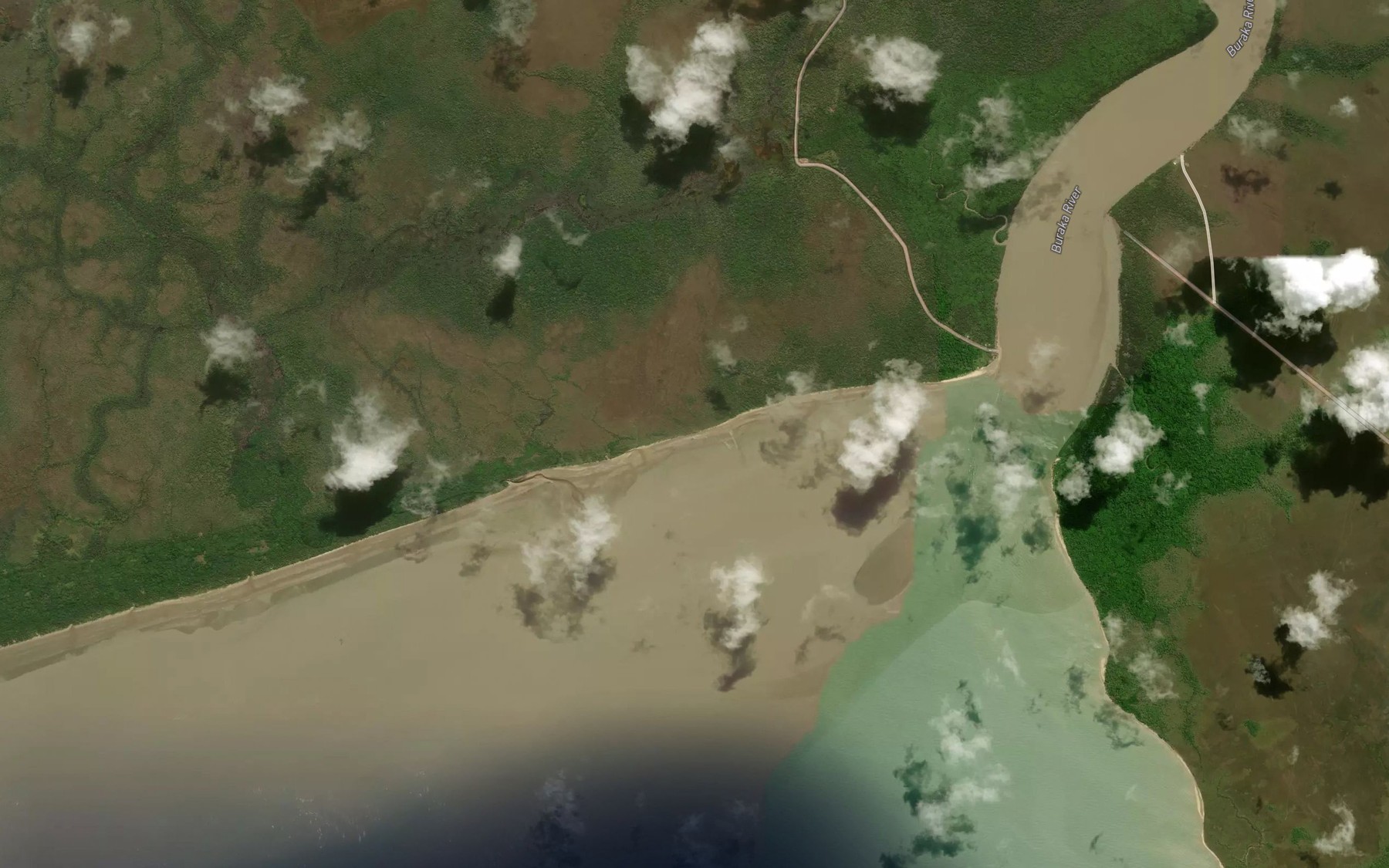 Satellite map of the Sungai Bulaka