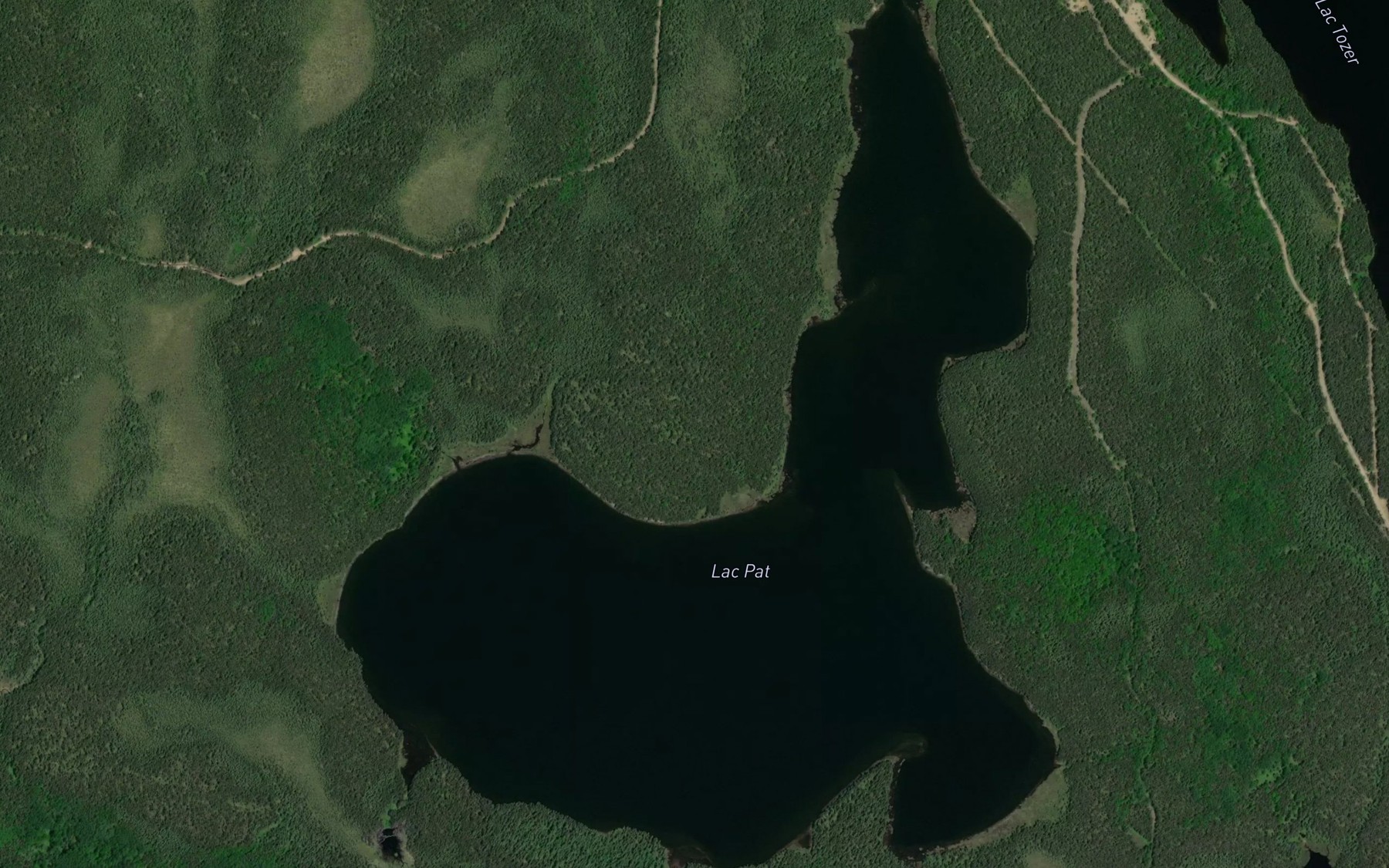 Satellite map of the Lac Pat
