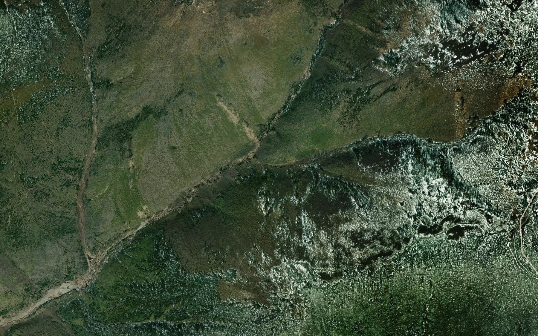 Satellite map of the Fox Creek