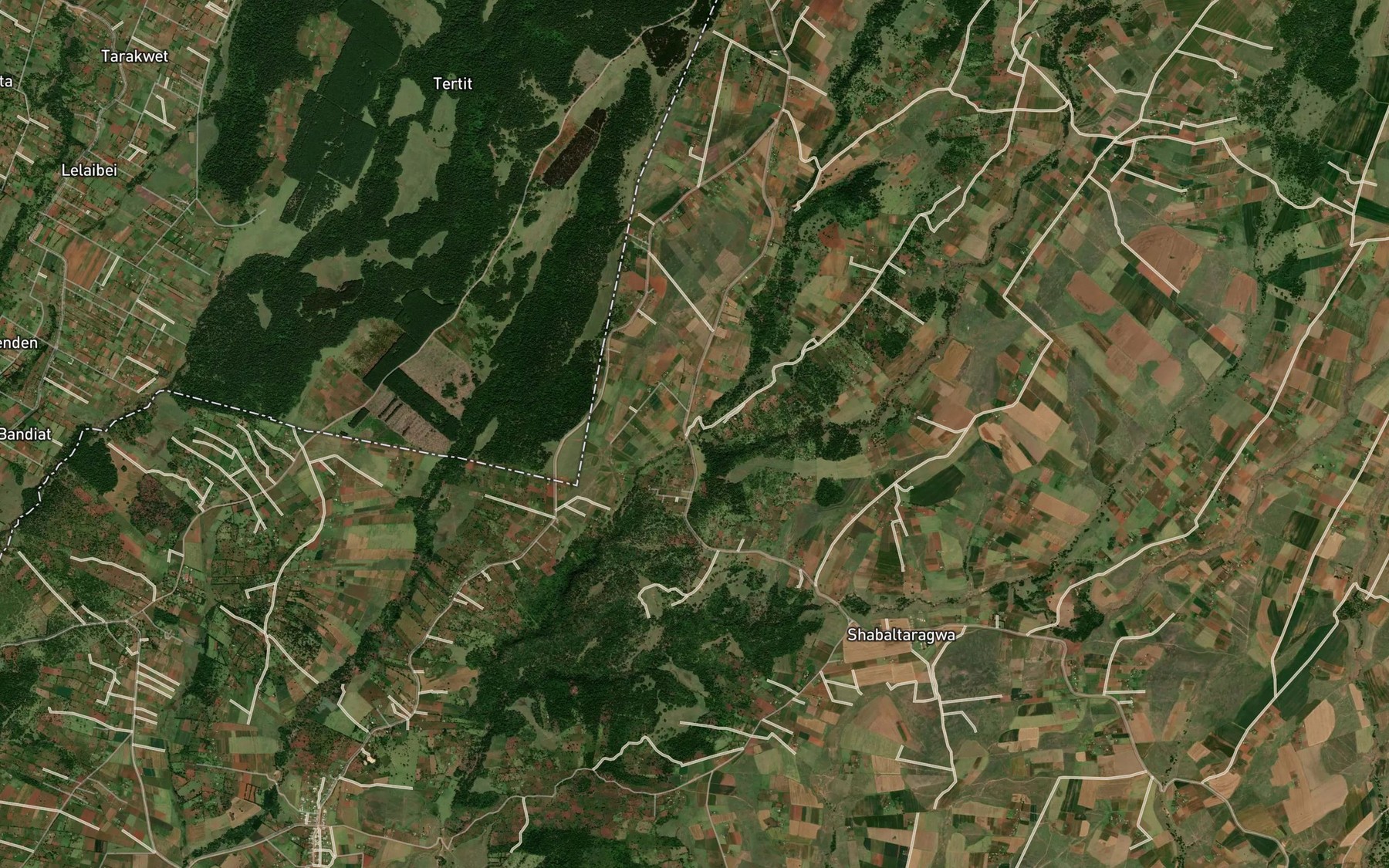 Satellite map of the Nguserulenyok