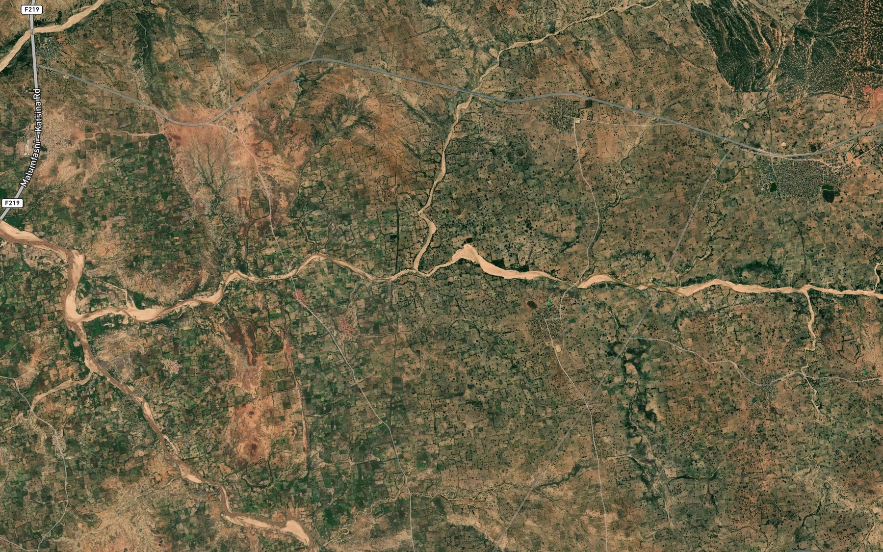 Satellite map of the River Shabiya