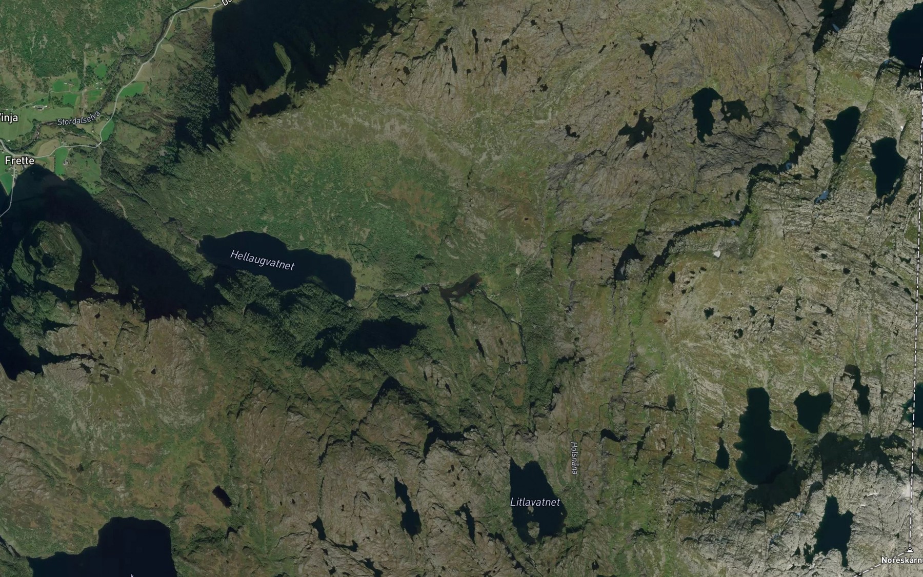 Satellite map of the Fitavatnet