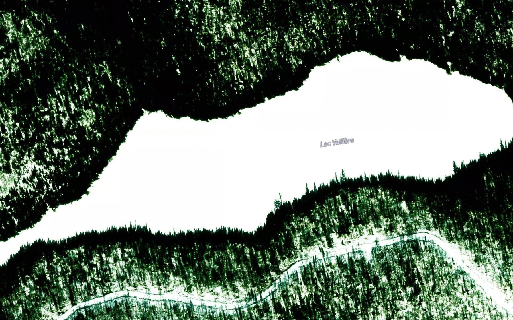 Satellite map of the Lac Valliere
