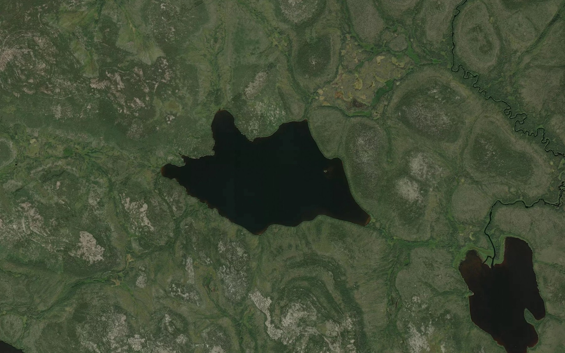Satellite map of the Vogt Lake