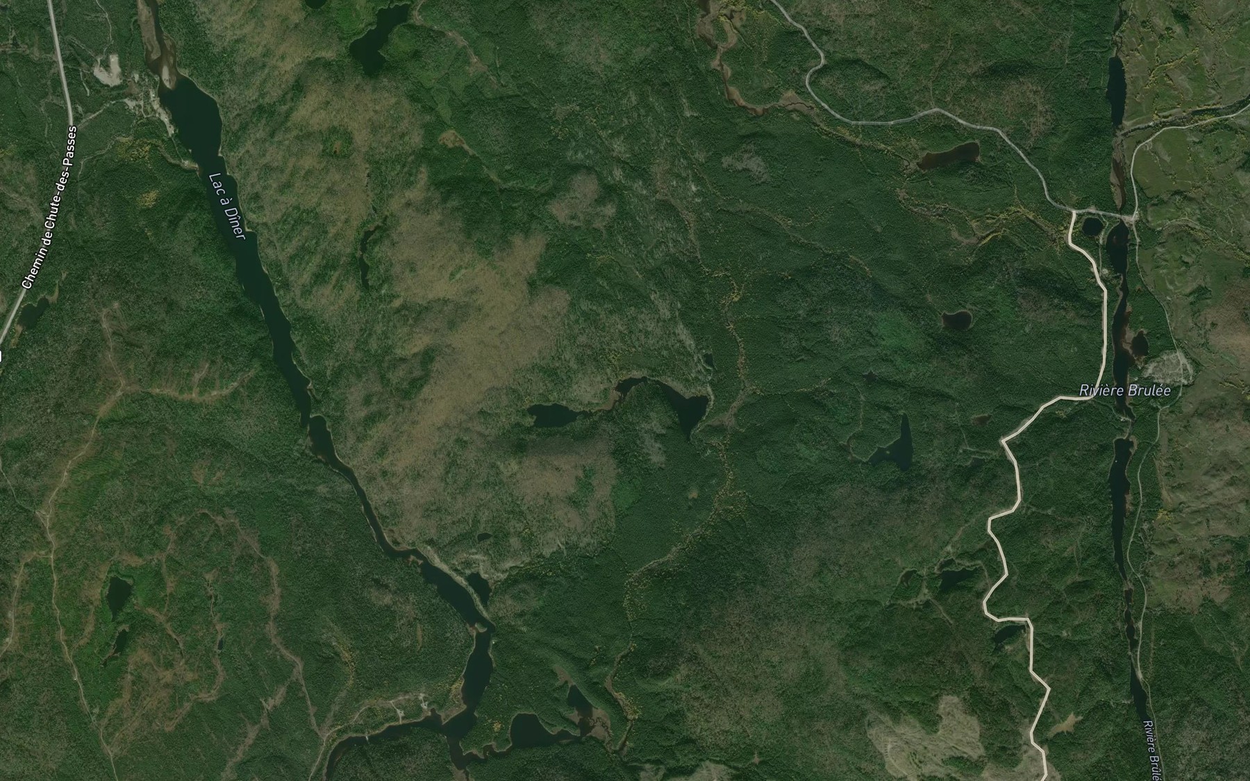 Satellite map of the Lac Ludger