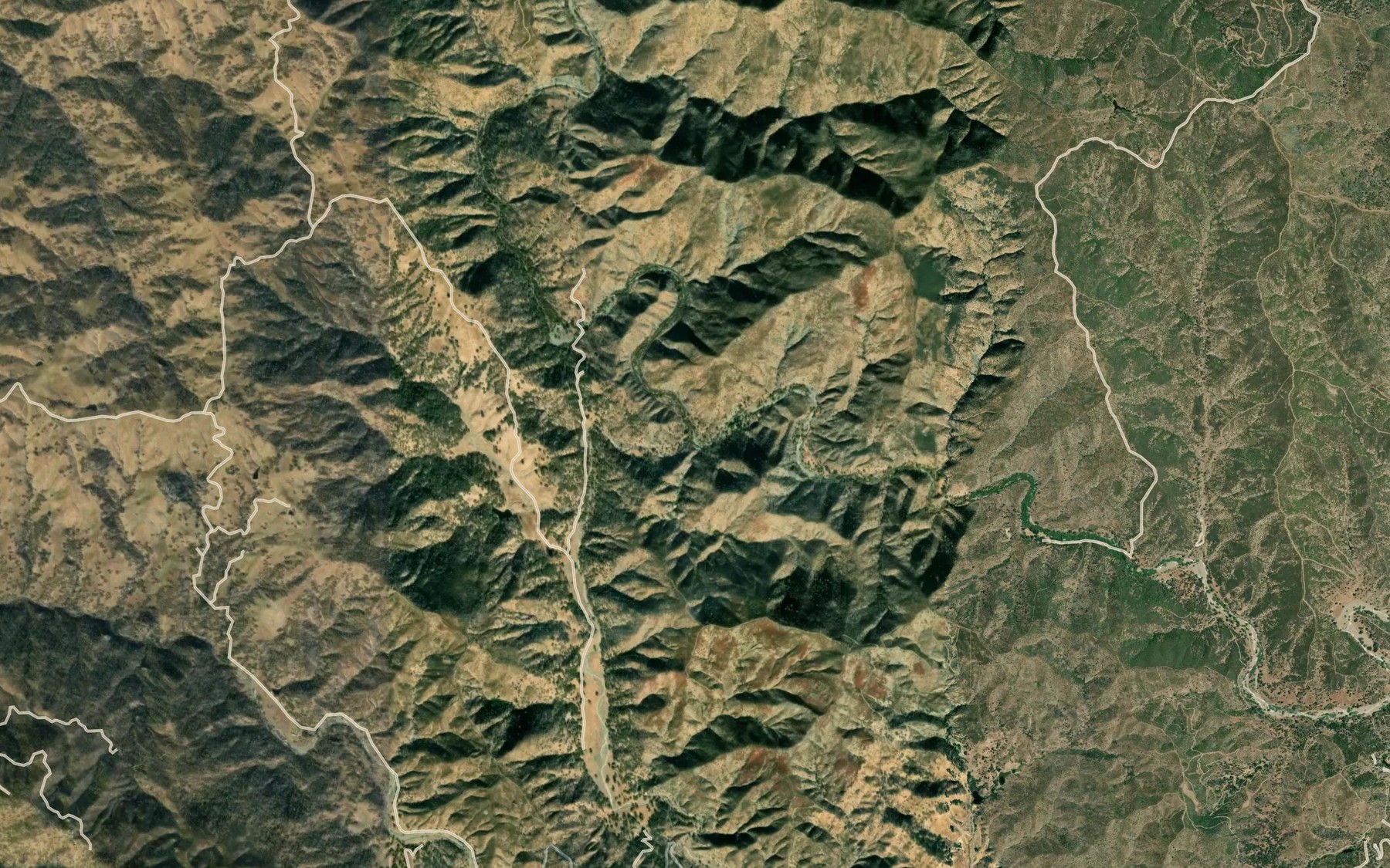 Satellite map of the Arroyo Bayo