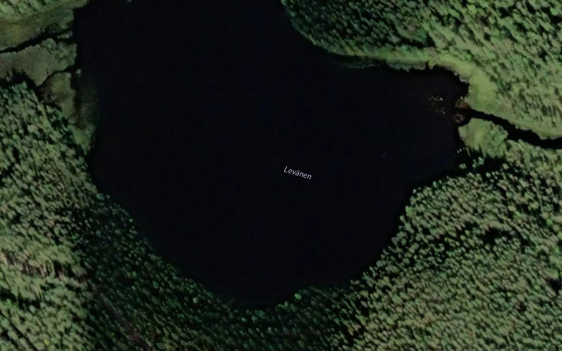 Satellite map of the Levanen
