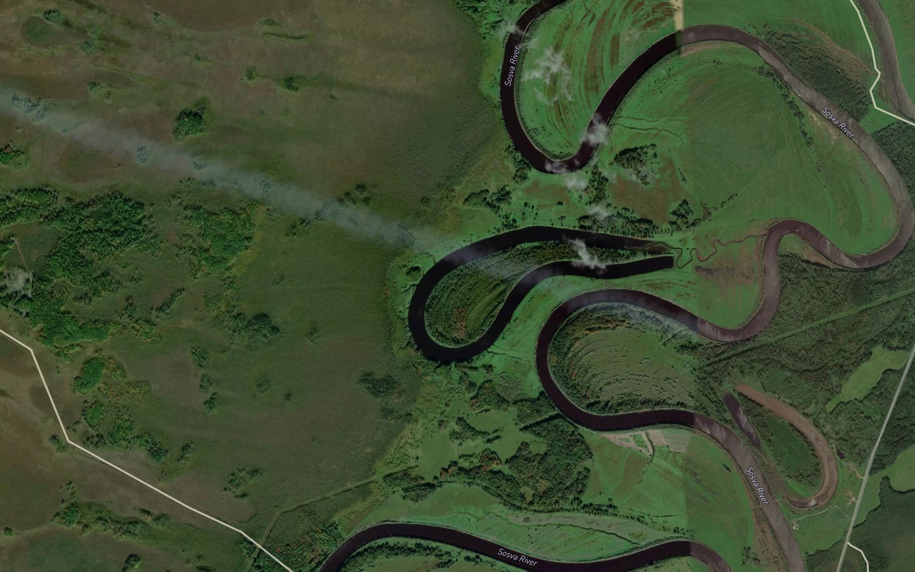 Satellite map of the Ozero Pokhon'kino
