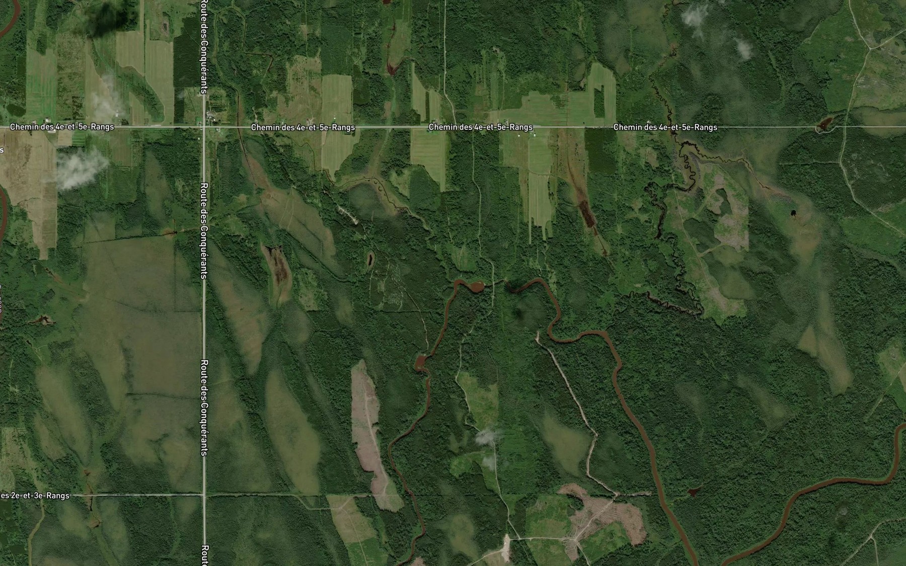 Satellite map of the Cours d'eau Desgagne