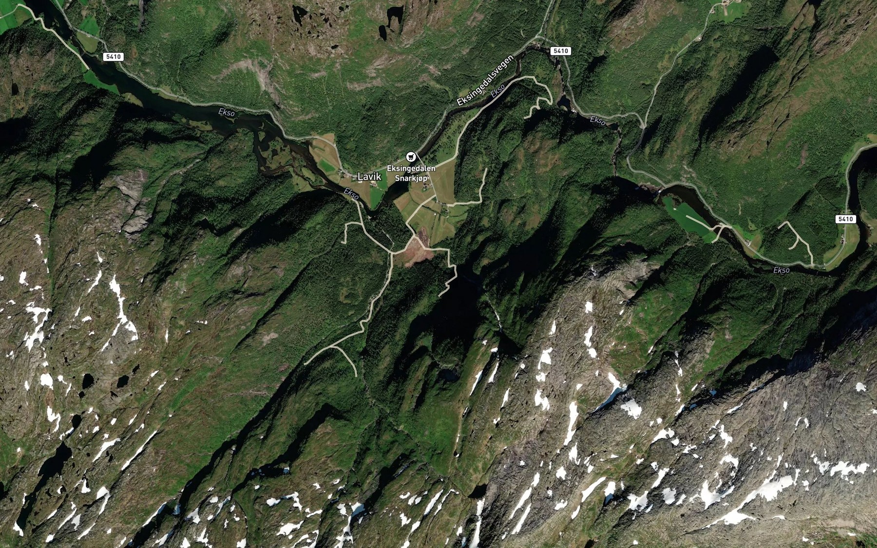 Satellite map of the Kvanngrobekken