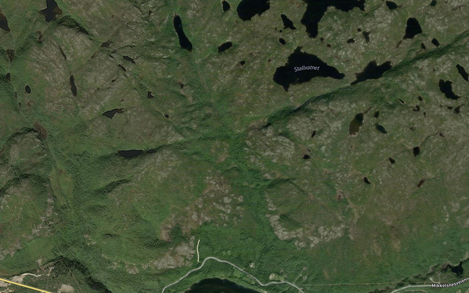 Satellite map of the Norskebekken