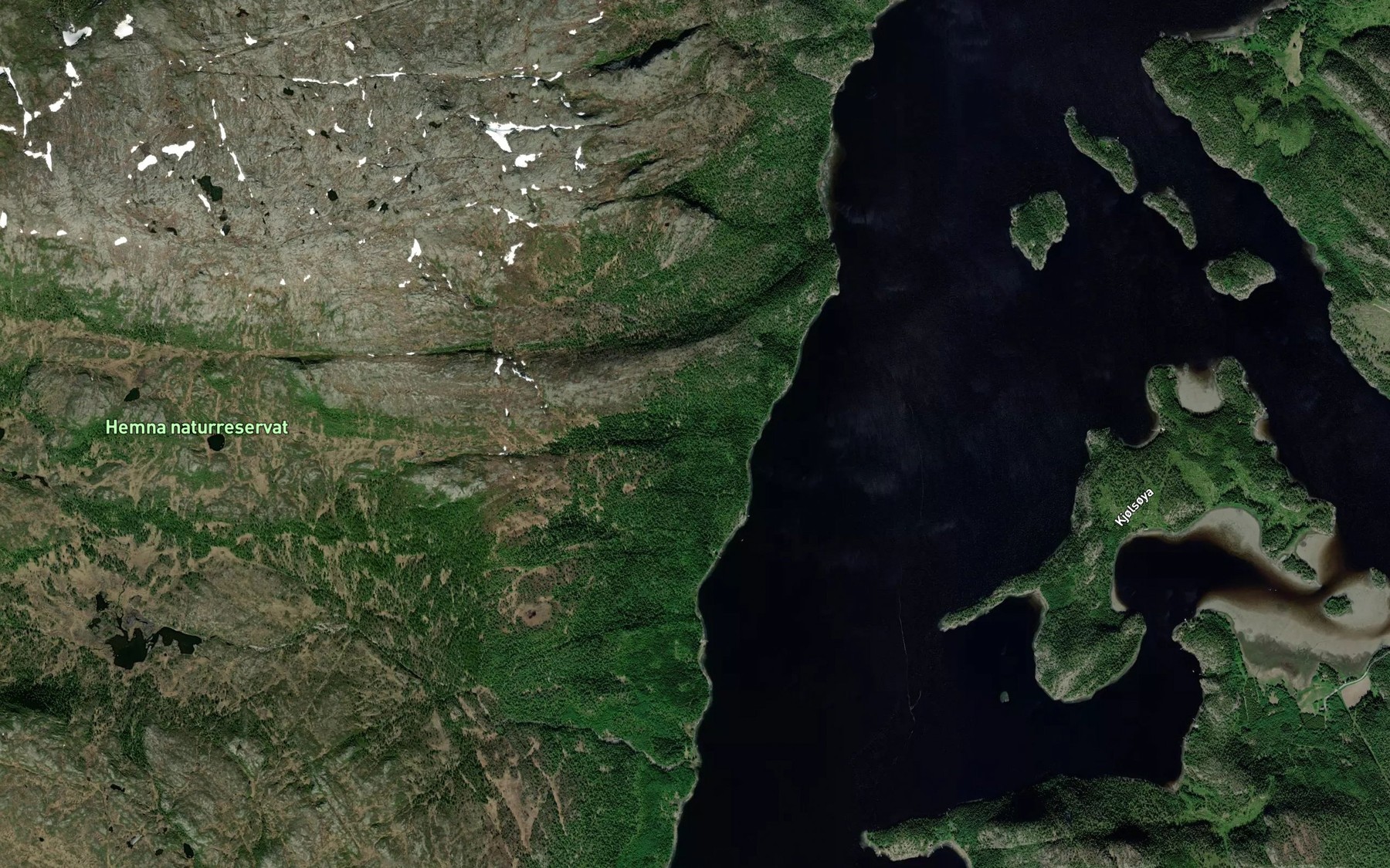 Satellite map of the Haralibekken