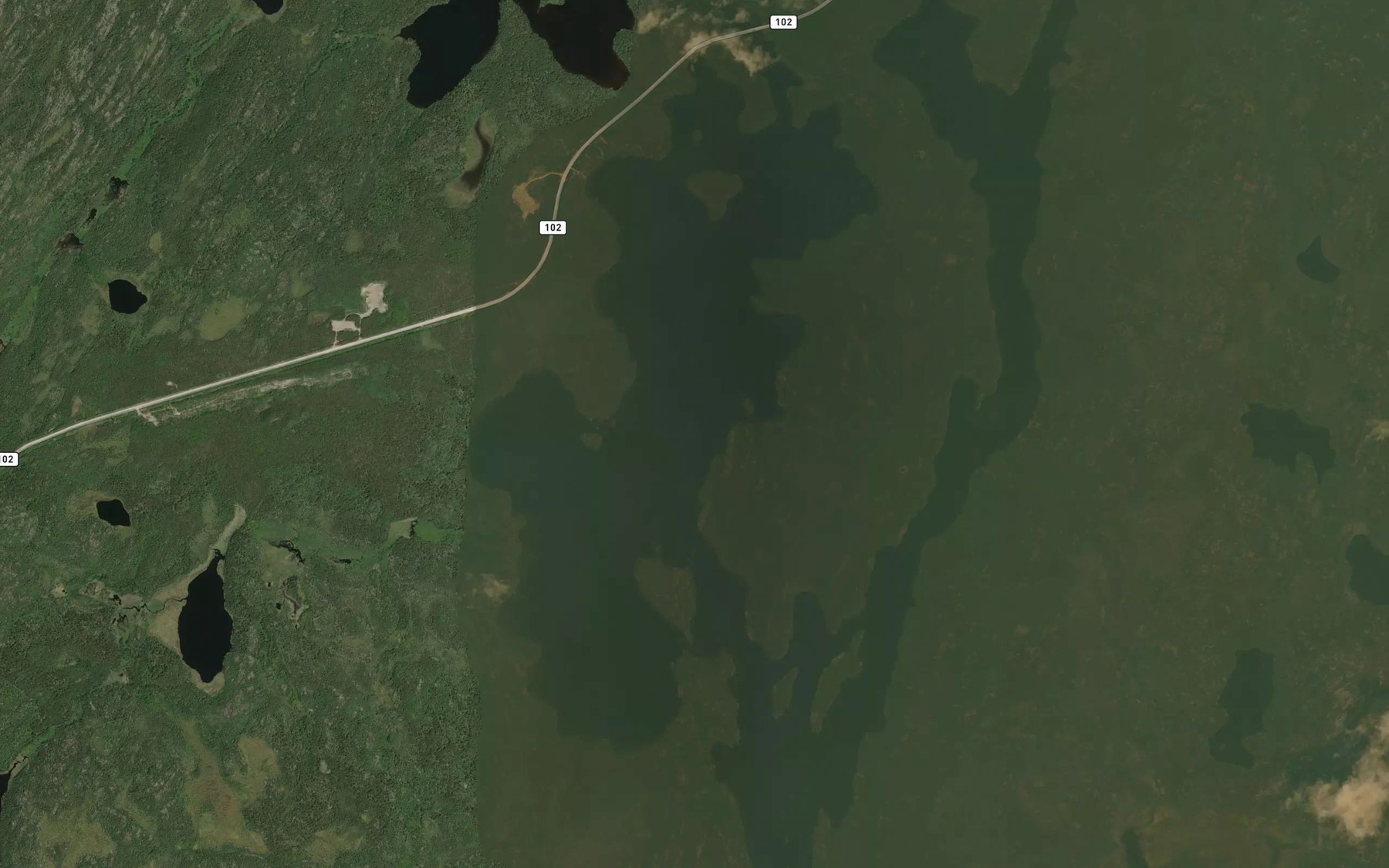 Satellite map of the Gloeckler Lake
