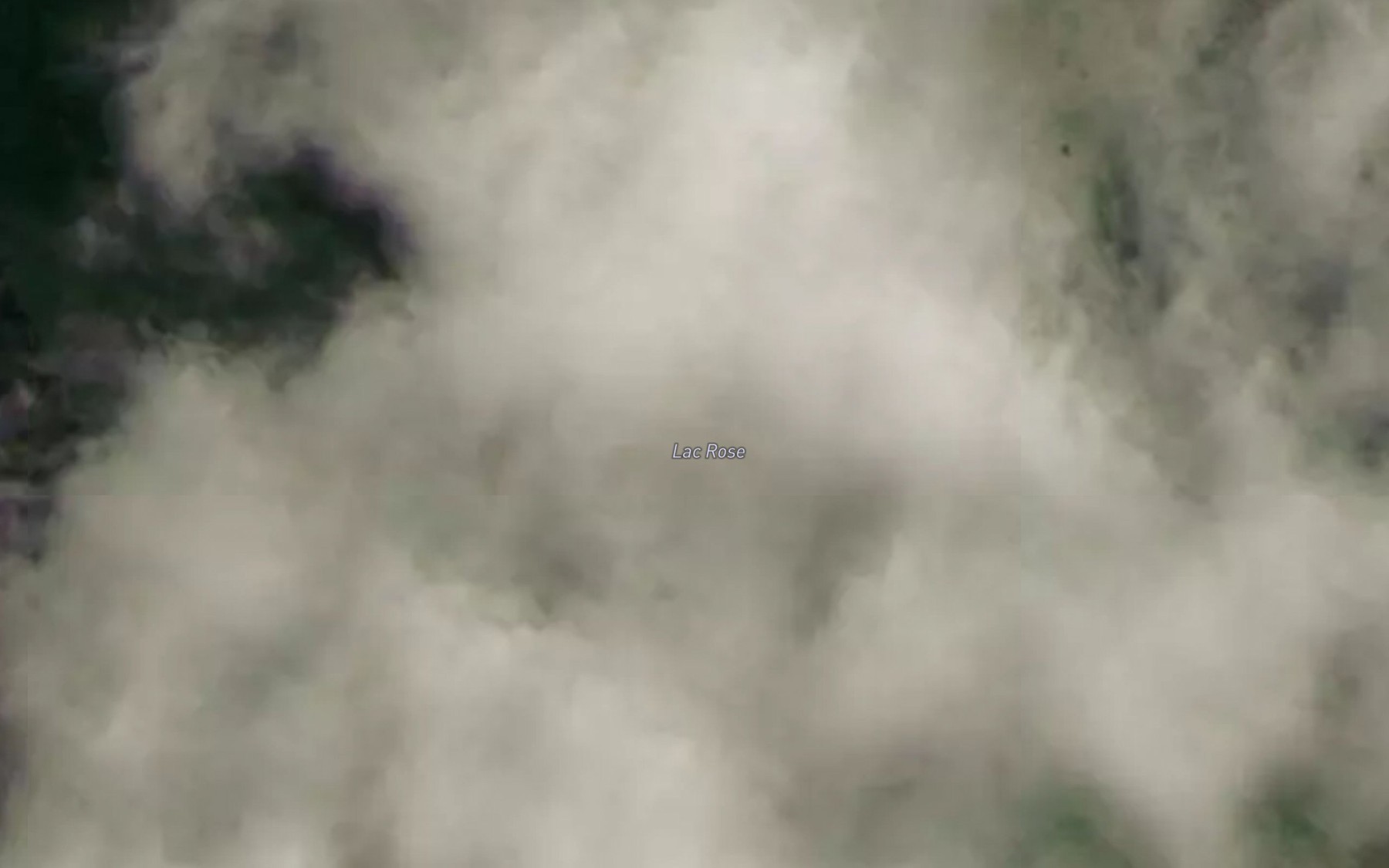 Satellite map of the Lac Rose