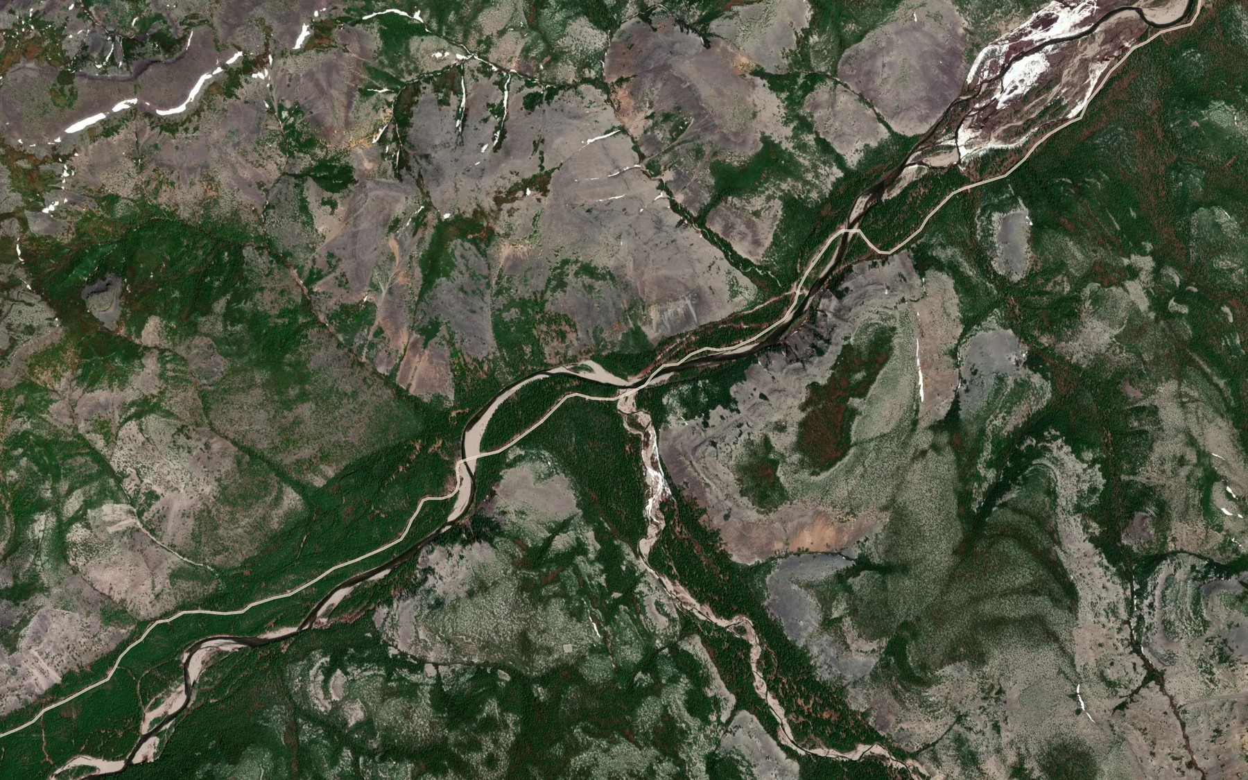 Satellite map of the Dzhur