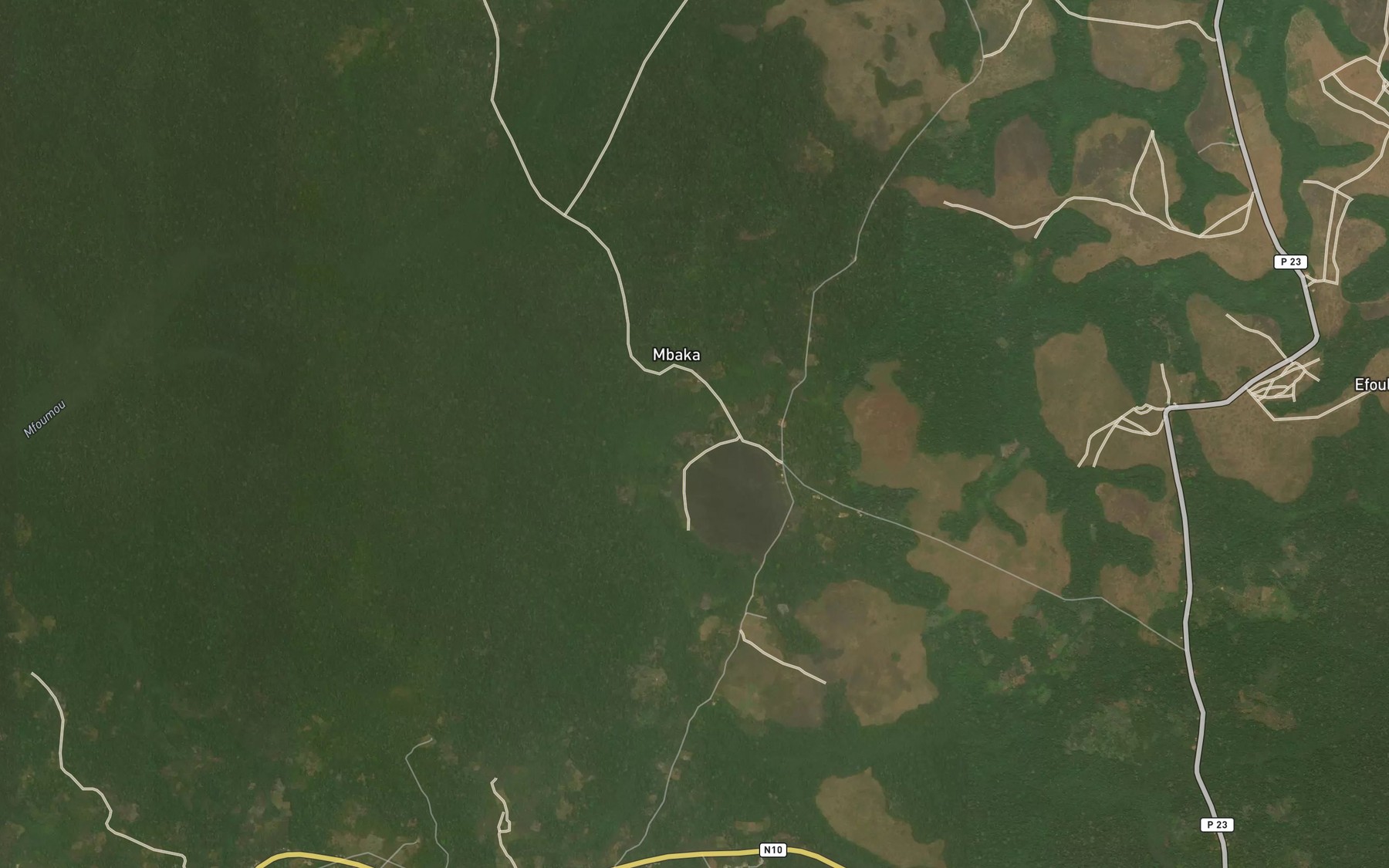 Satellite map of the Ndimi