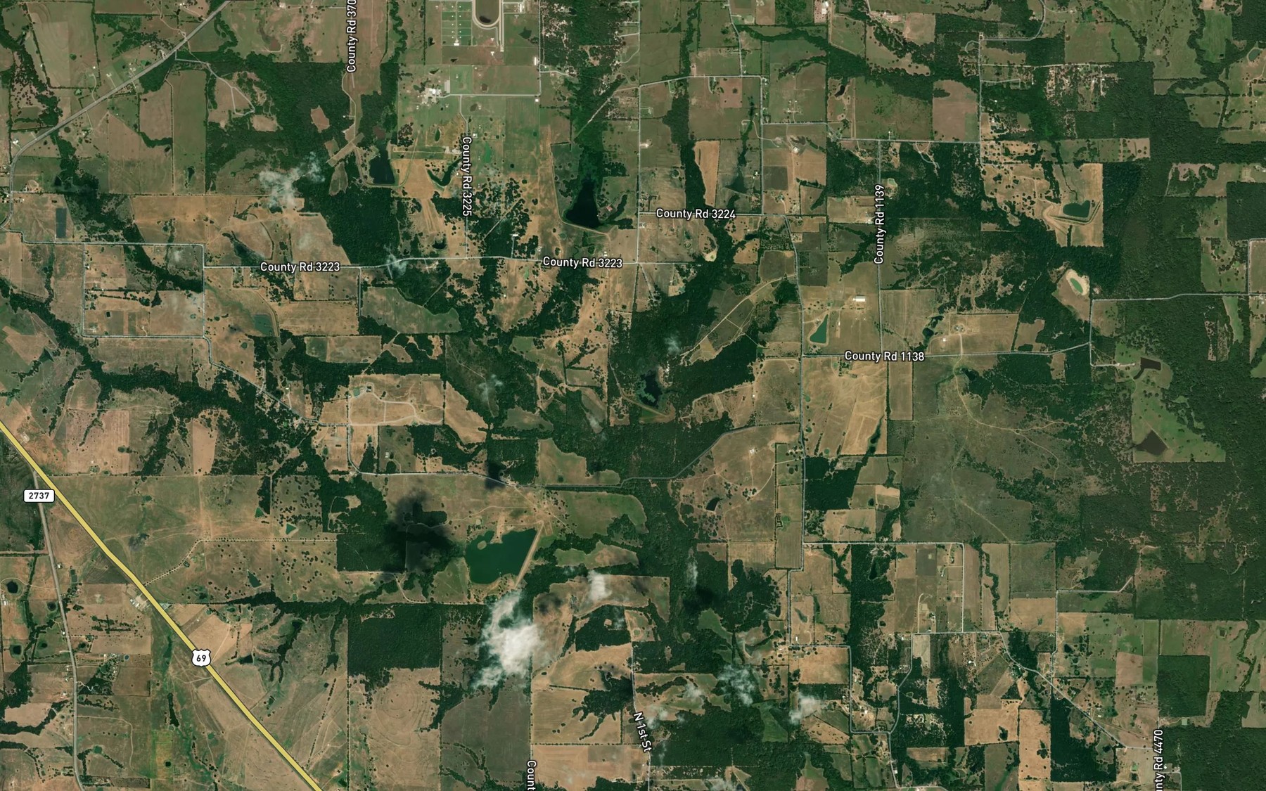 Satellite map of the Soil Conservation Service Site 7 Reservoir