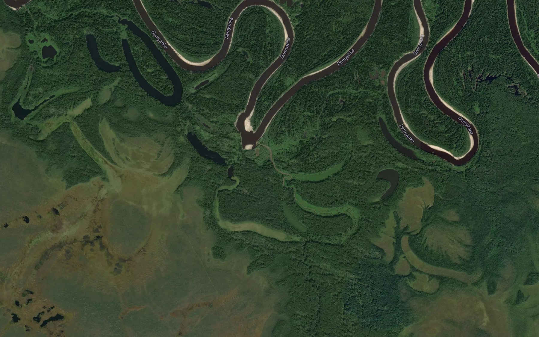 Satellite map of the Uima