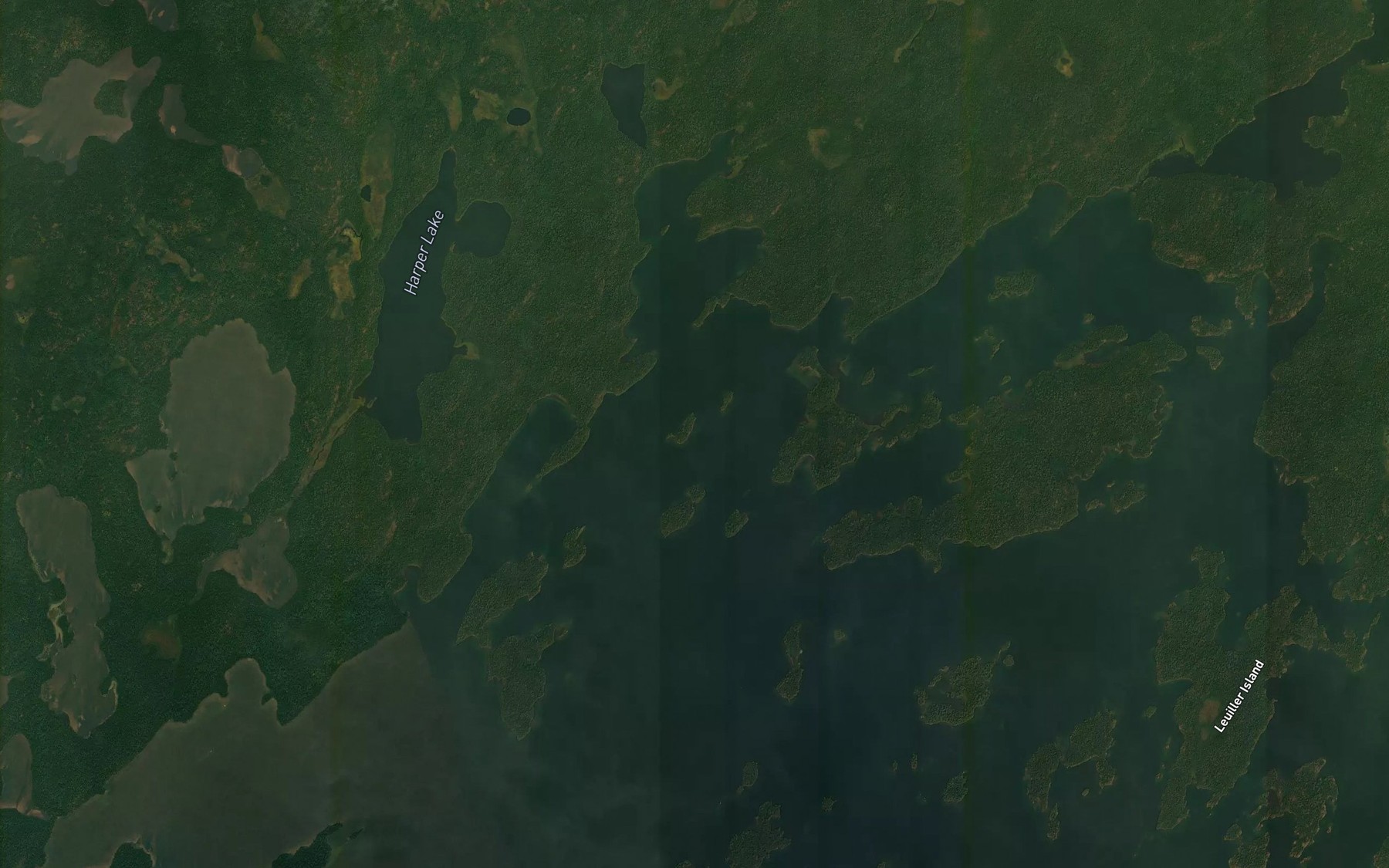 Satellite map of the Benson Bay