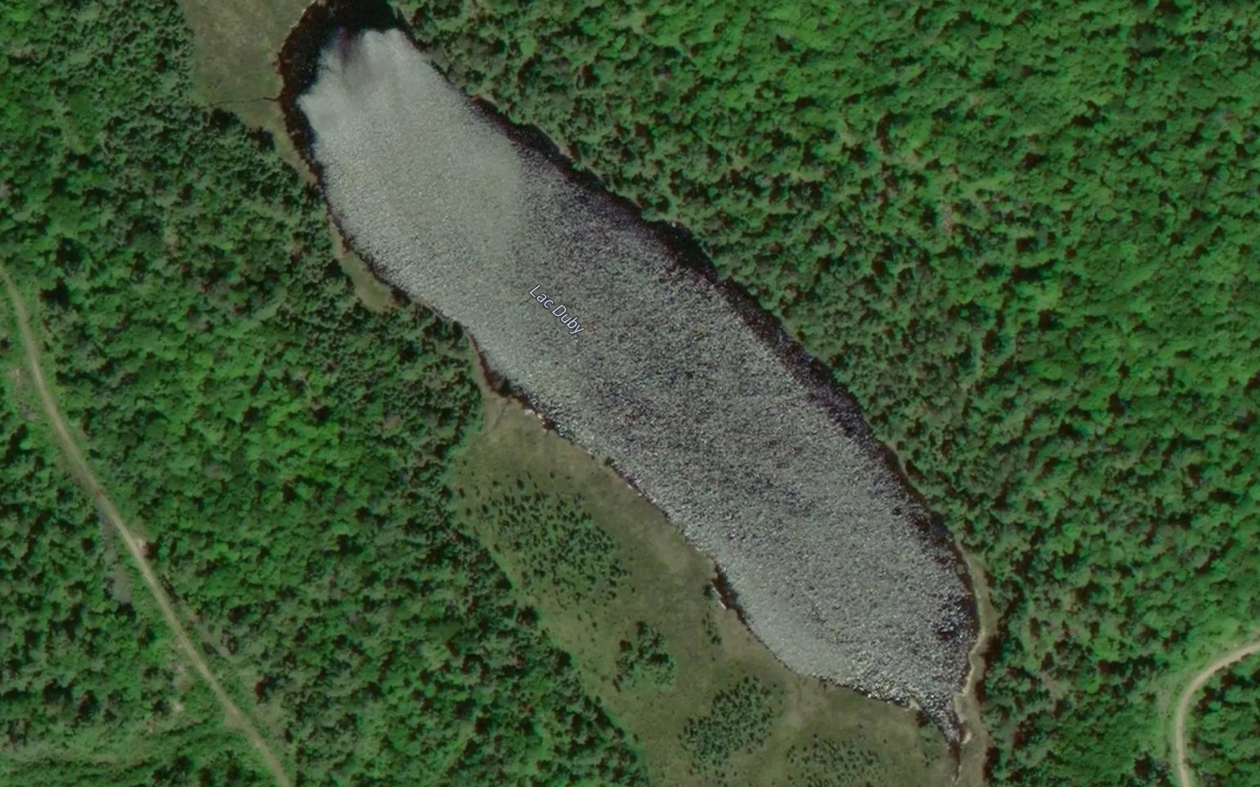 Satellite map of the Lac Duby