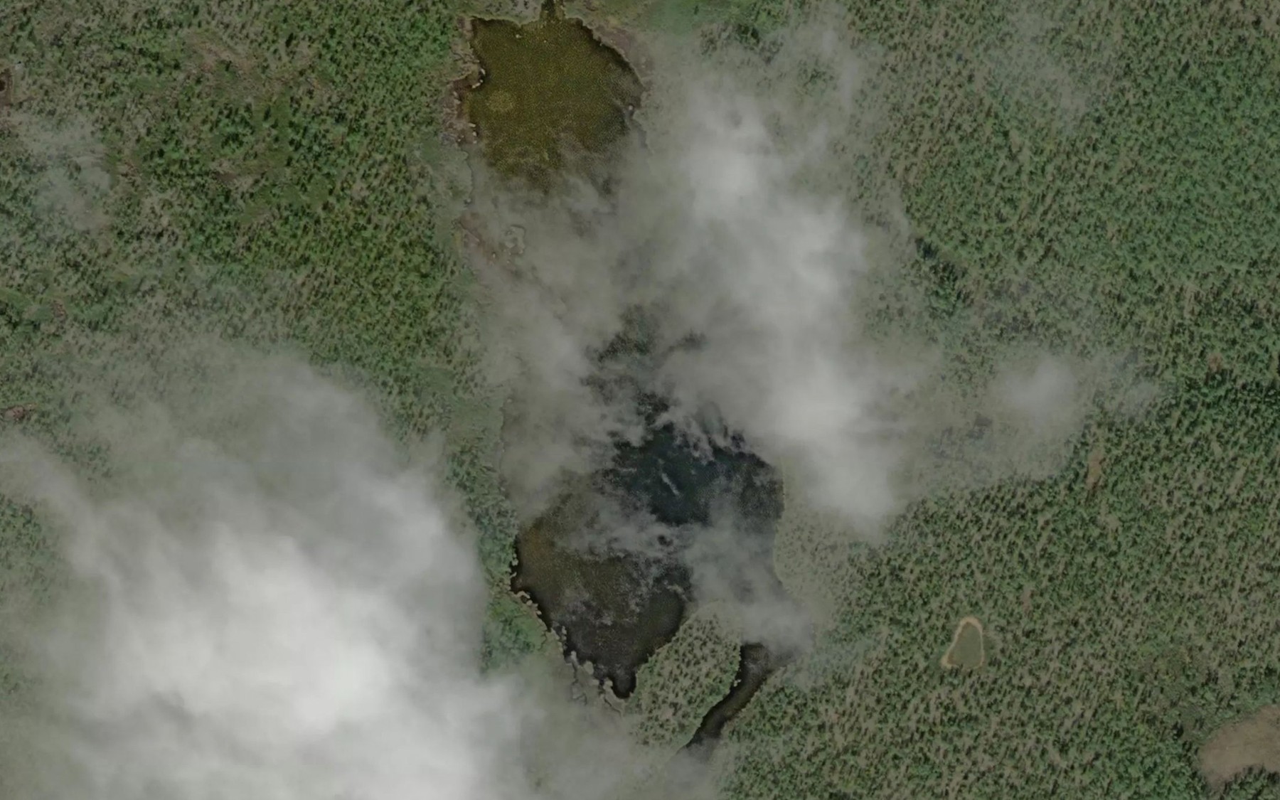 Satellite map of the Buolnaskarjavri