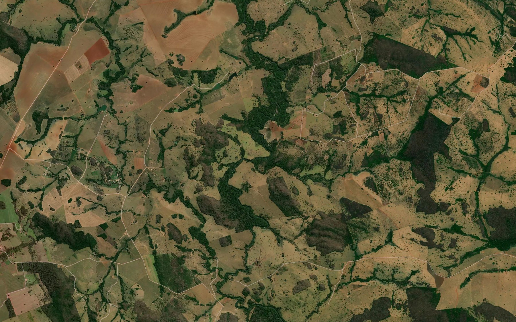 Satellite map of the Corrego Matoso