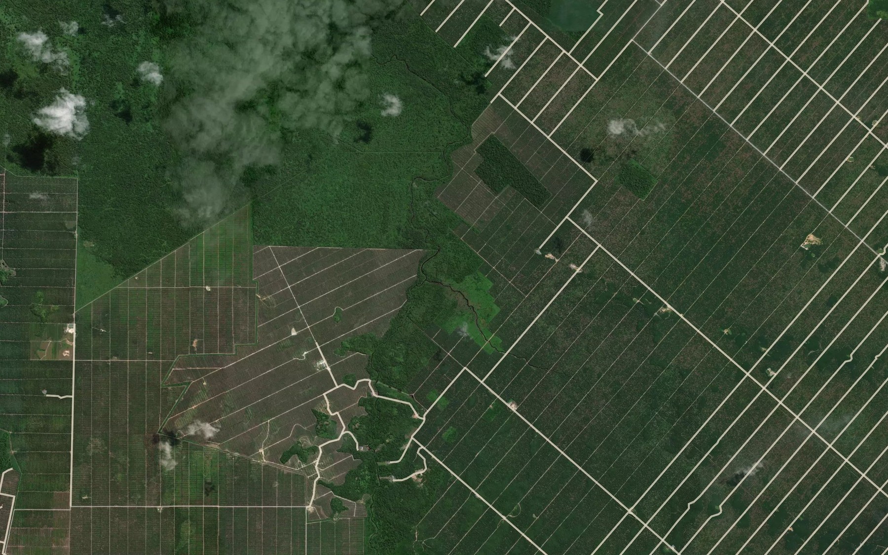 Satellite map of the Sungai Menggeris