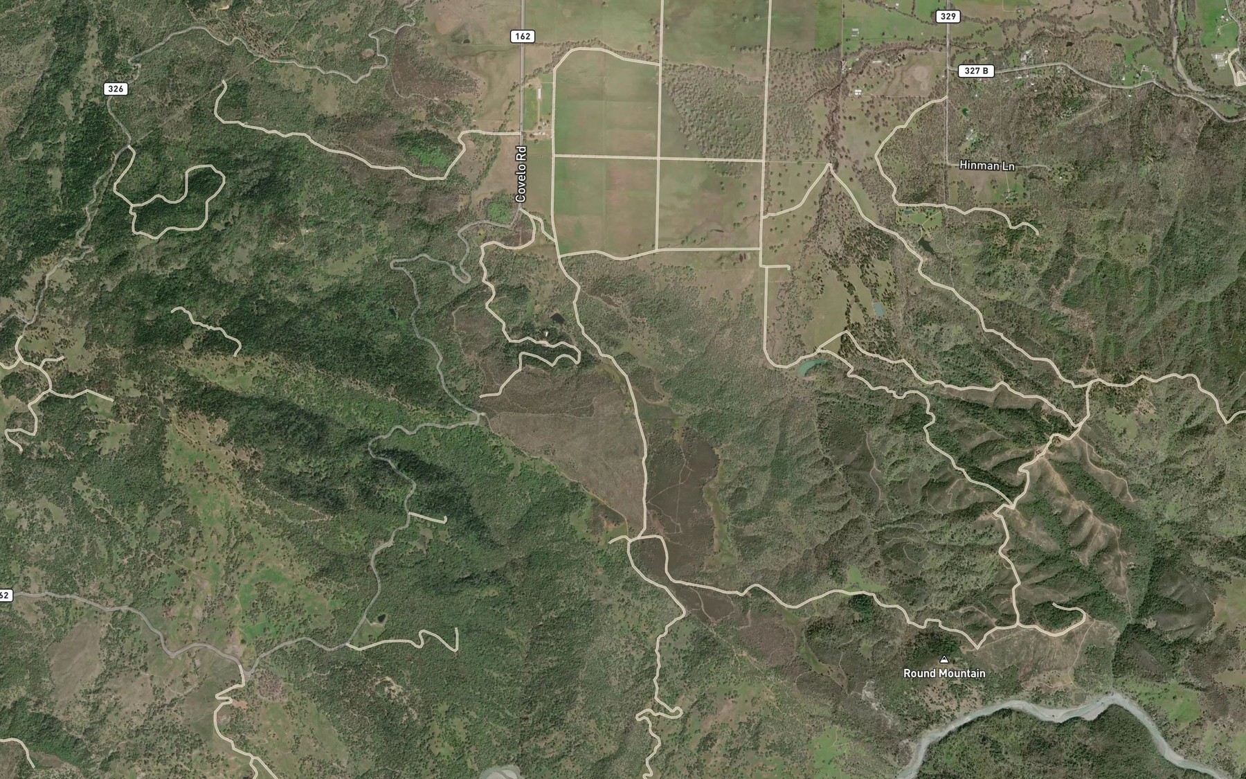 Satellite map of the Redwine Spring