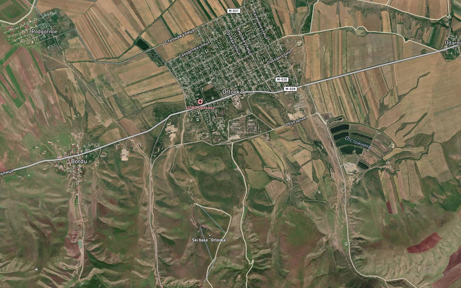 Satellite map of the Byurkyut